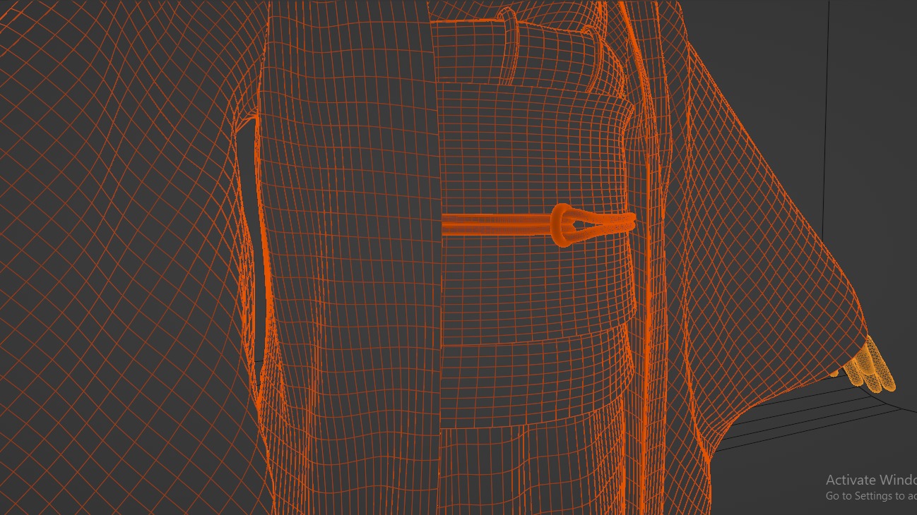 Nezuko Kamado Kimono Kimetsu No Yaiba Free Animation Low-poly 3D model_13