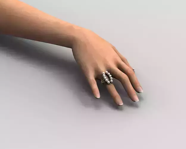 Ring R 195 pearls on air