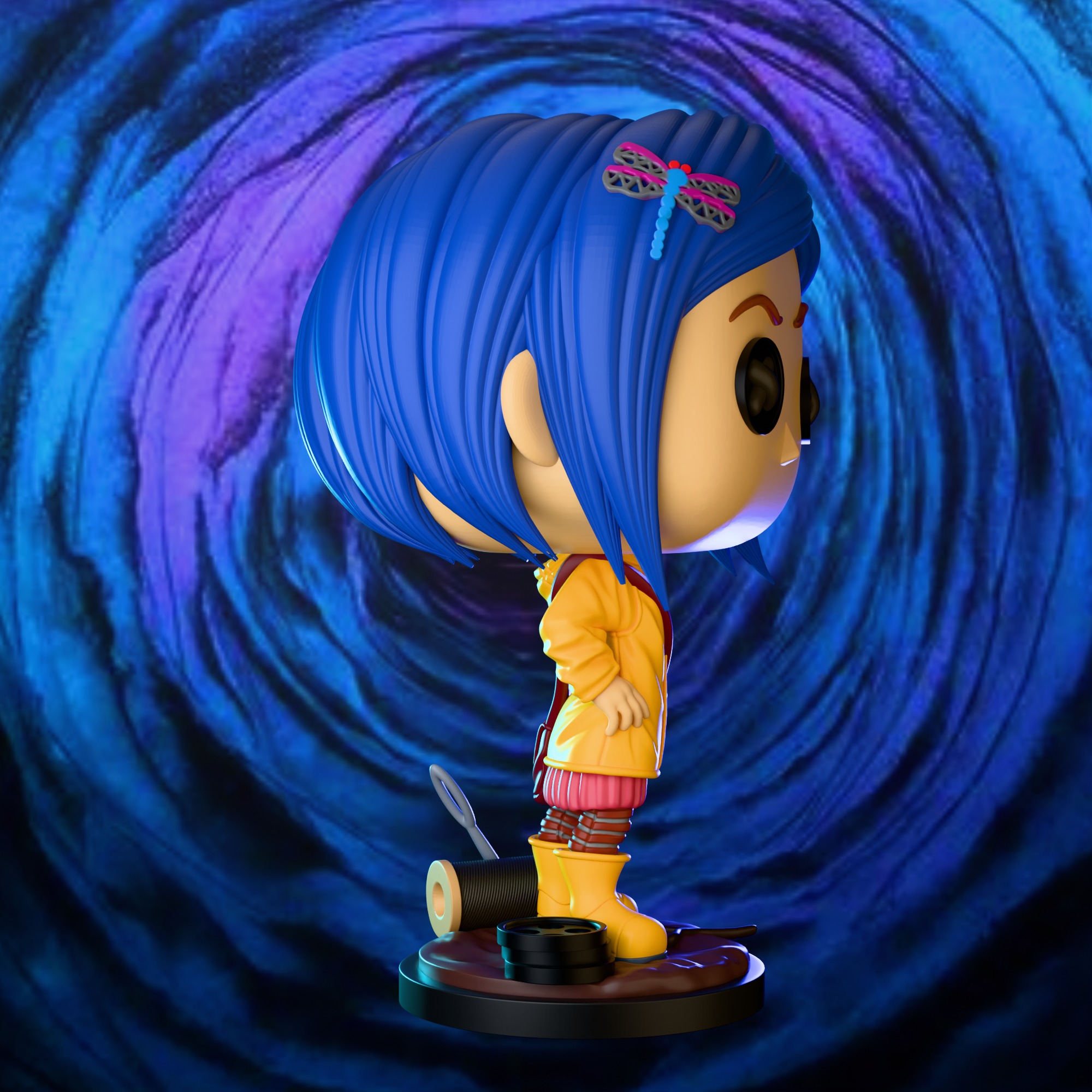 Coraline - Funko Figure from  Coraline Film 3D print model_3