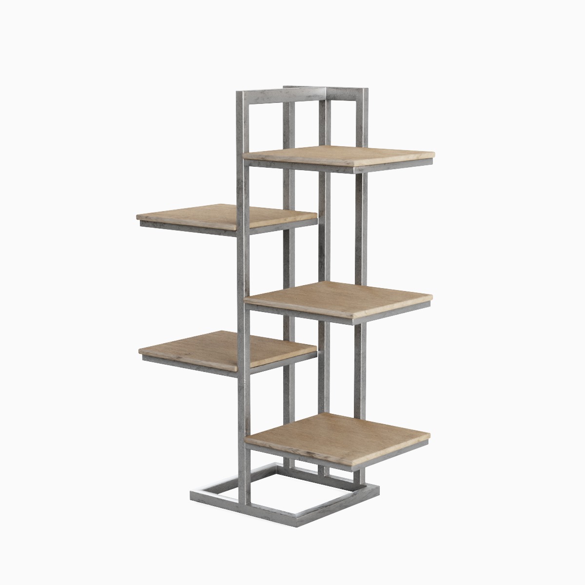 Stylized Shelf 02 Low-poly 3D model_1