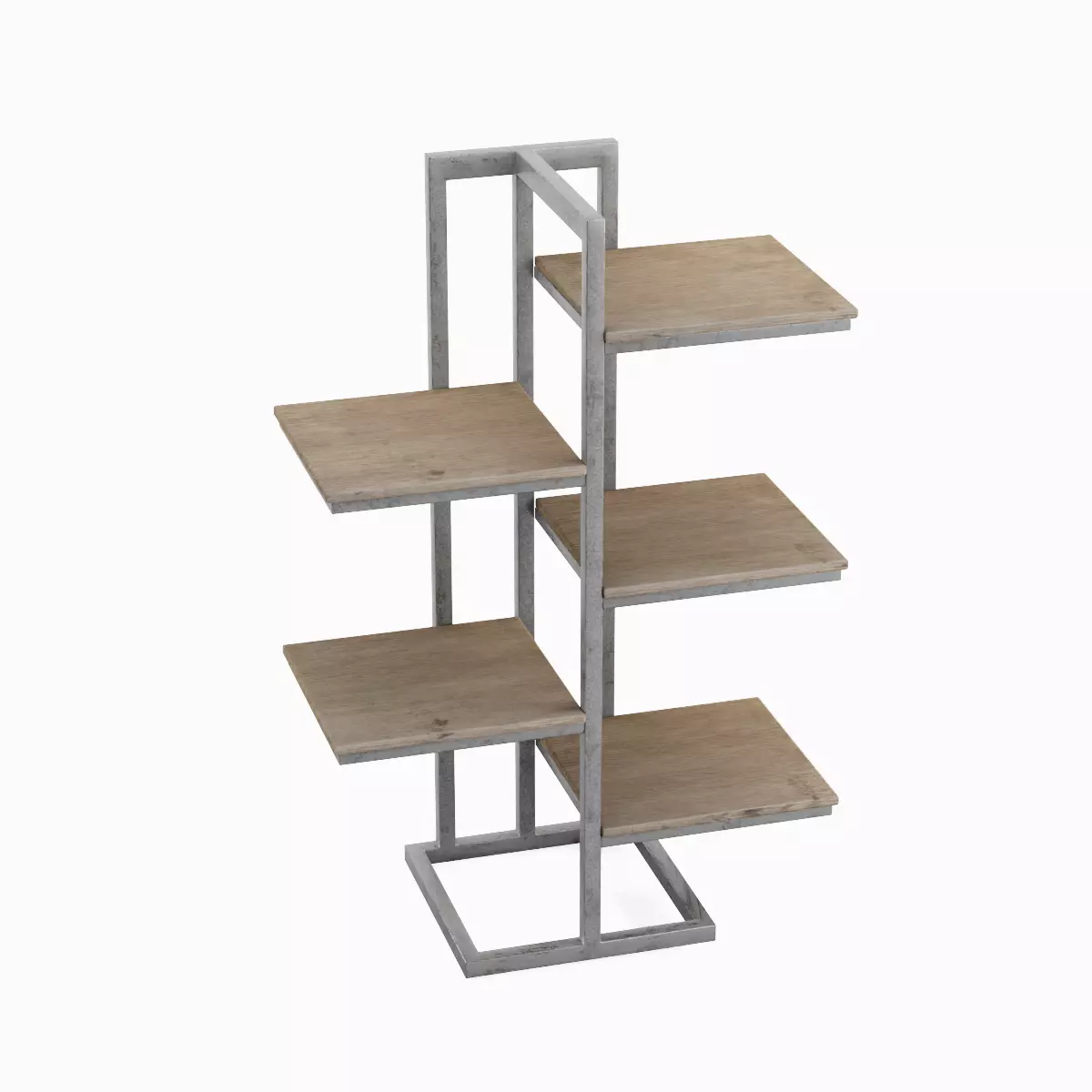 Stylized Shelf 02 Low-poly 3D model_0