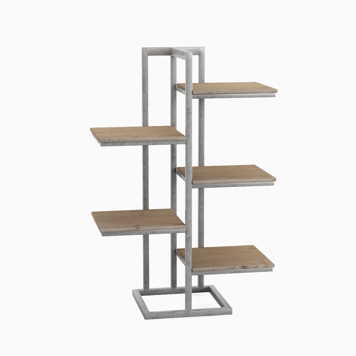 Stylized Shelf 02 Low-poly 3D model_2