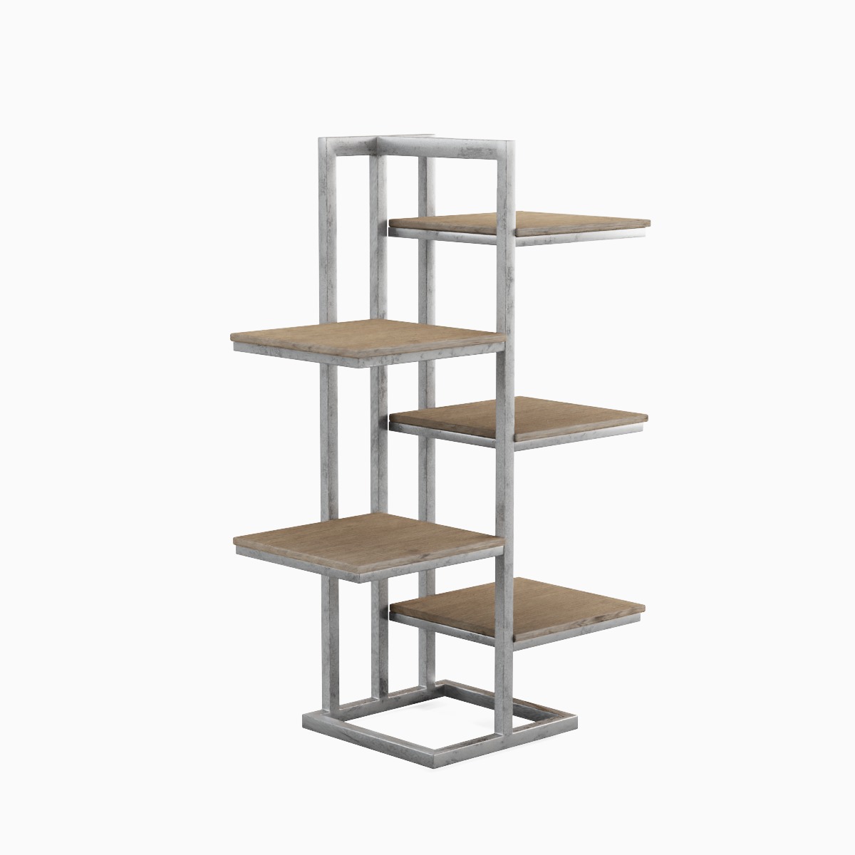 Stylized Shelf 02 Low-poly 3D model_3