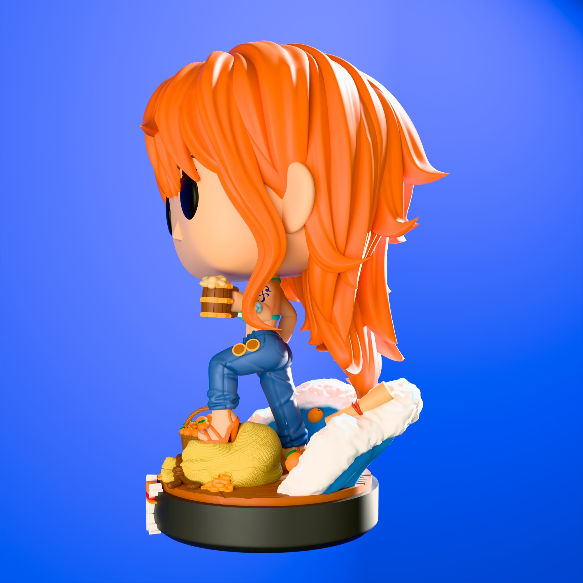 Nami - Funko Figure From One Piece Anime 3D print model_1