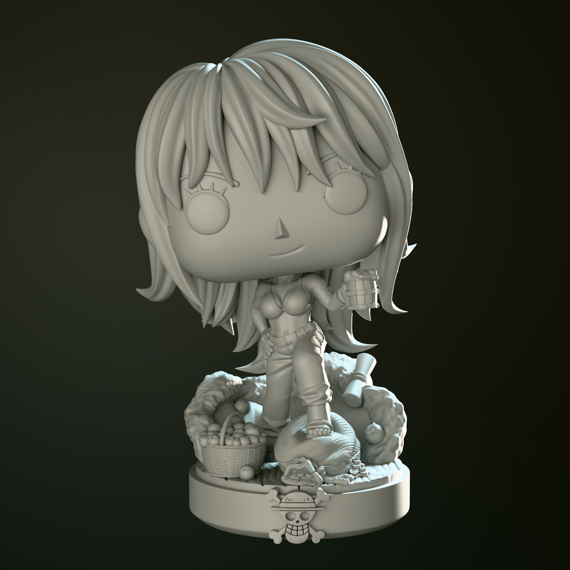 Nami - Funko Figure From One Piece Anime 3D print model_4