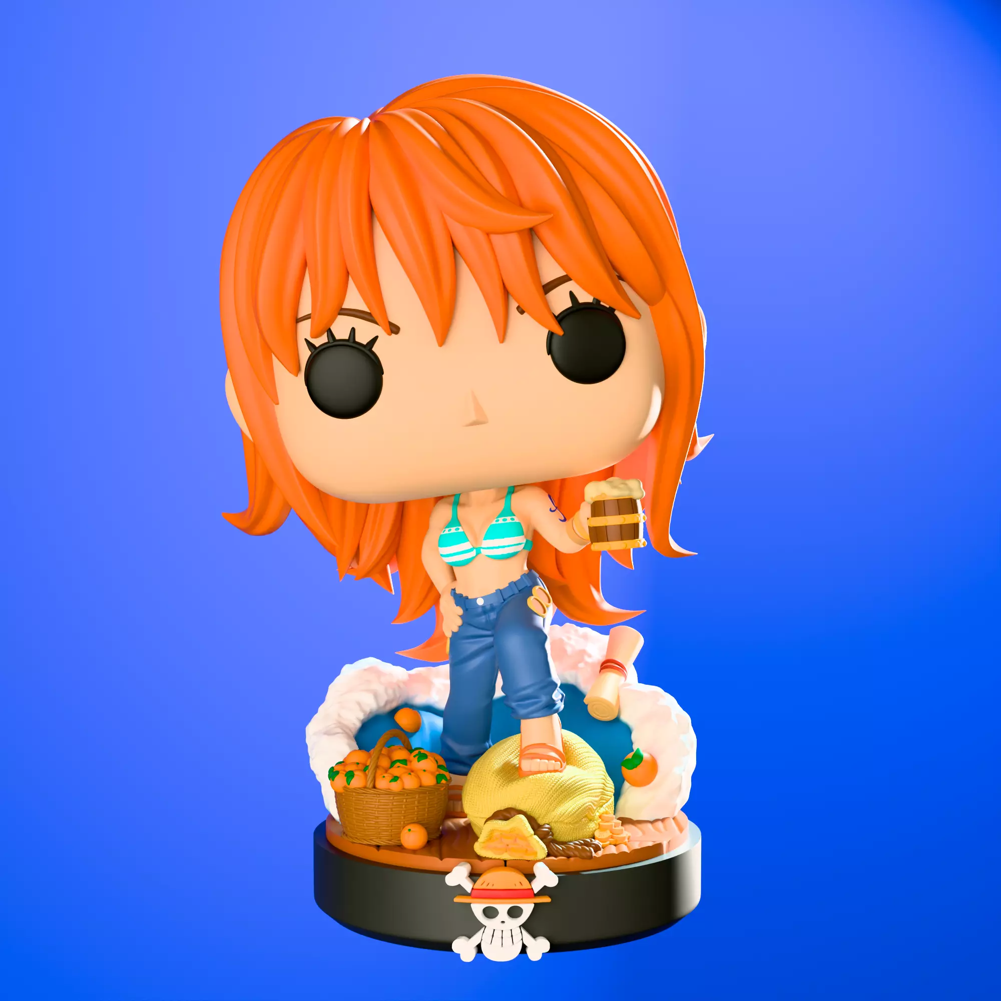 Nami - Funko Figure From One Piece Anime 3D print model_0