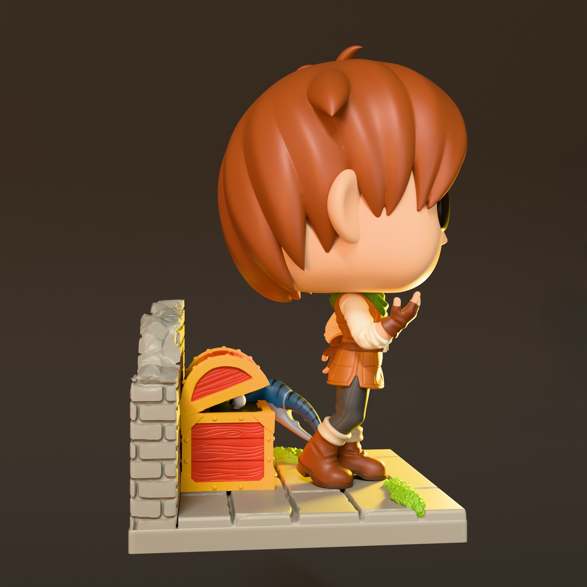 Chilchuck - FUNKO Figure from Dungeon Meshi Anime 3D print model_3
