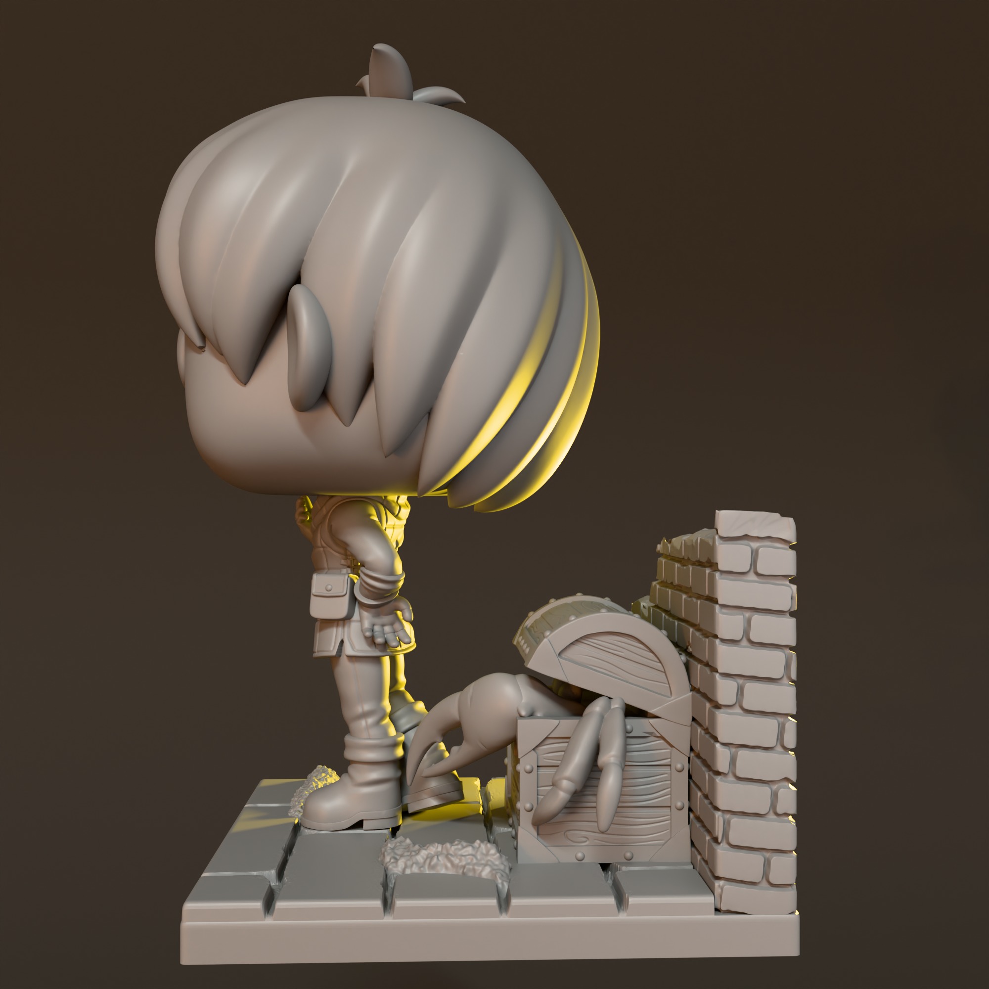 Chilchuck - FUNKO Figure from Dungeon Meshi Anime 3D print model_5