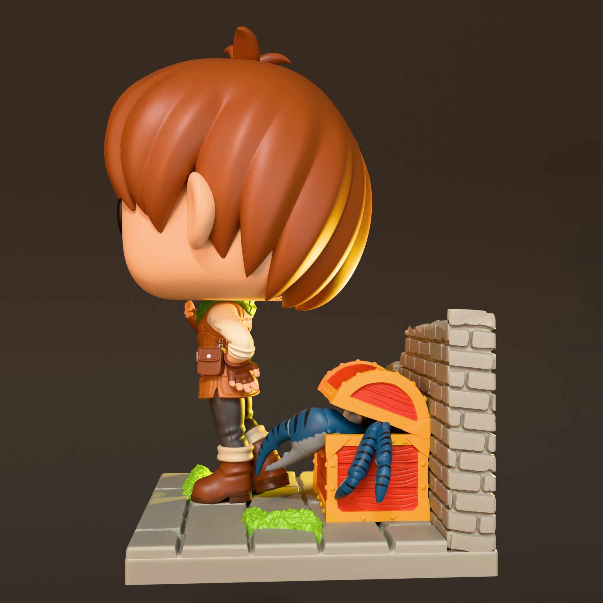 Chilchuck - FUNKO Figure from Dungeon Meshi Anime 3D print model_1