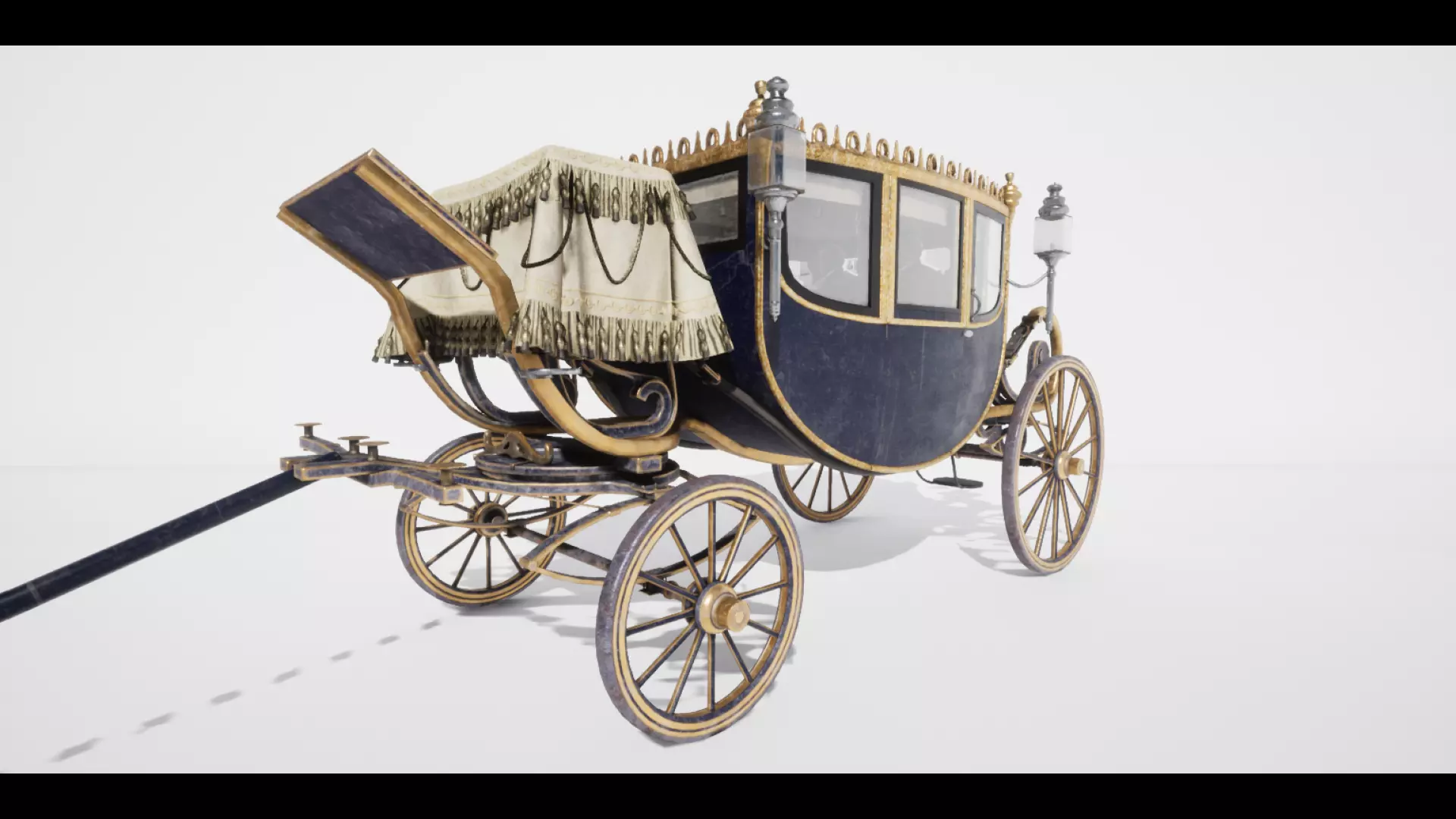 The Carriage 04 Low-poly 3D model_0