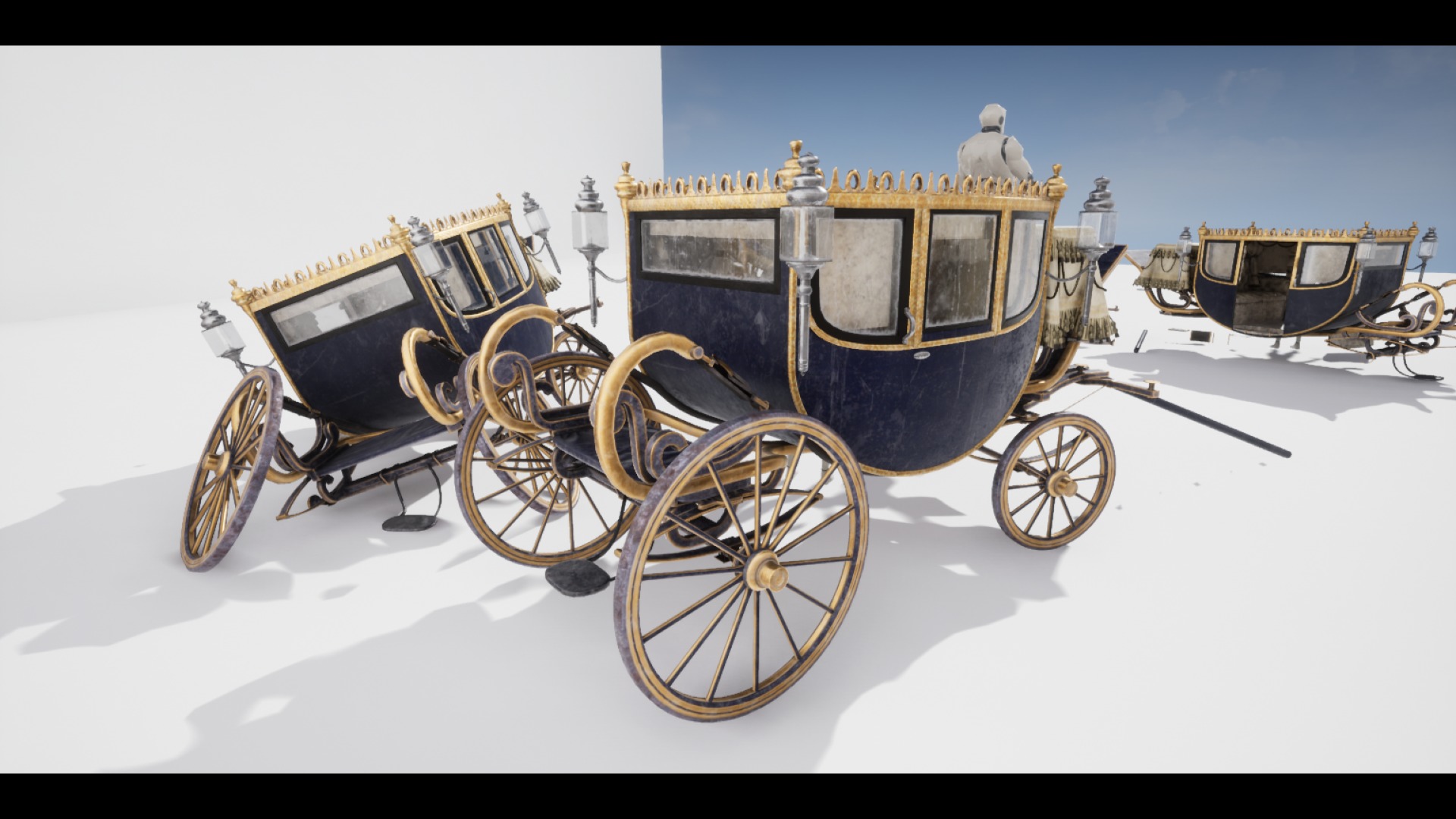 The Carriage 04 Low-poly 3D model_4
