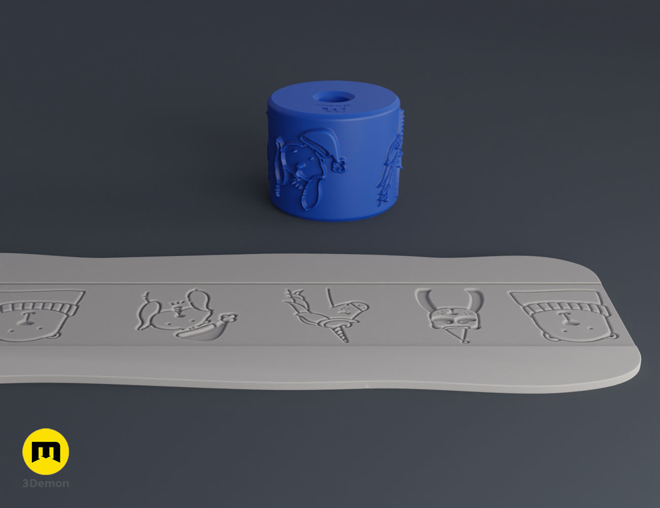 Texture Rollers - Winter 3D print model_27