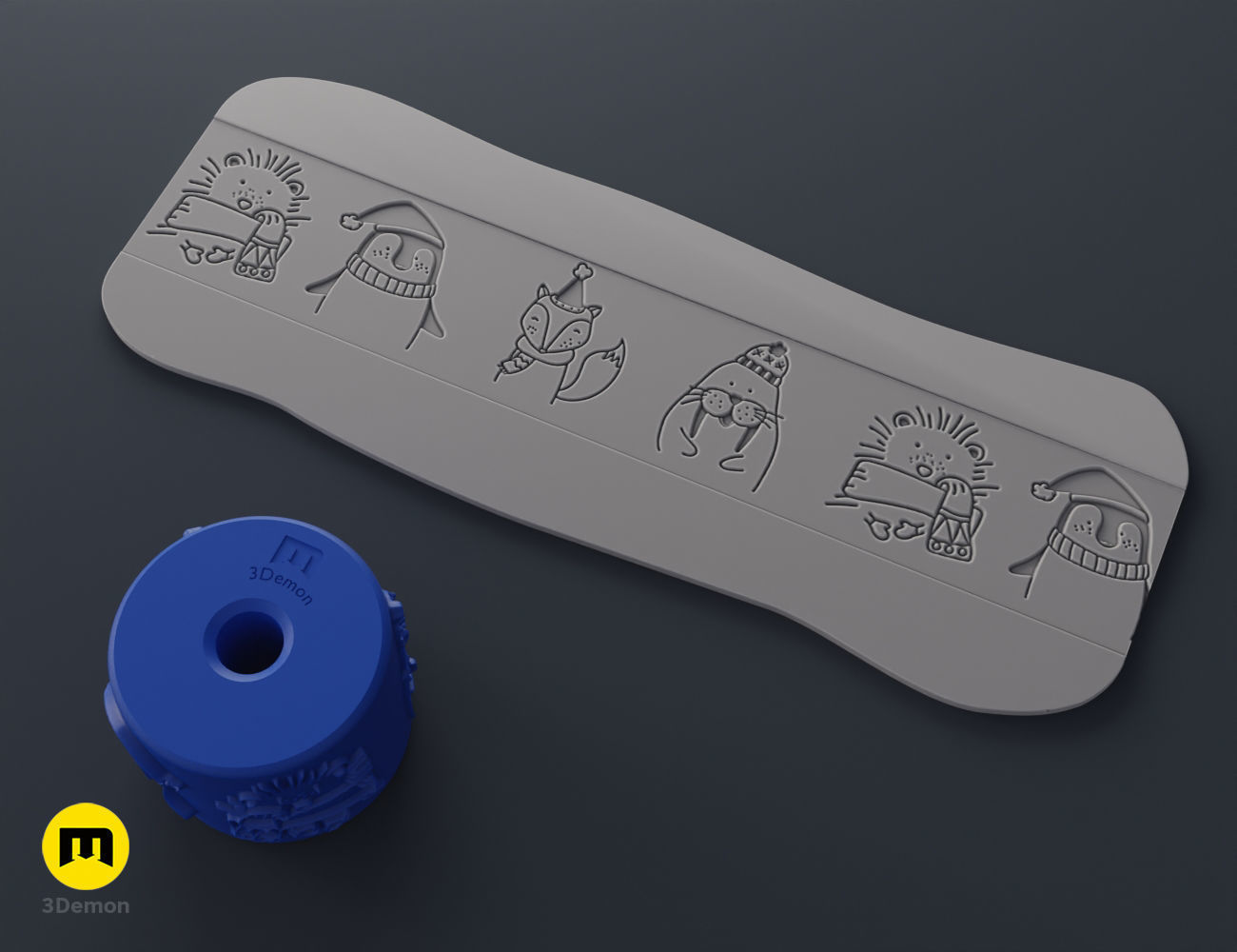 Texture Rollers - Winter 3D print model_33