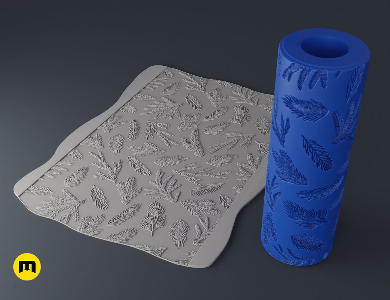Texture Rollers - Winter 3D print model_31