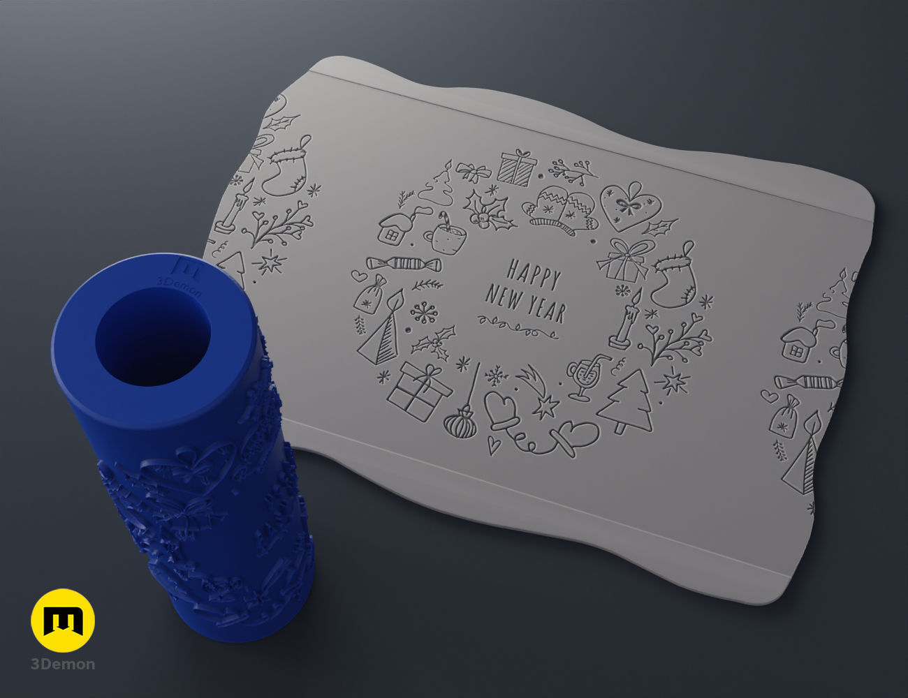 Texture Rollers - Winter 3D print model_26