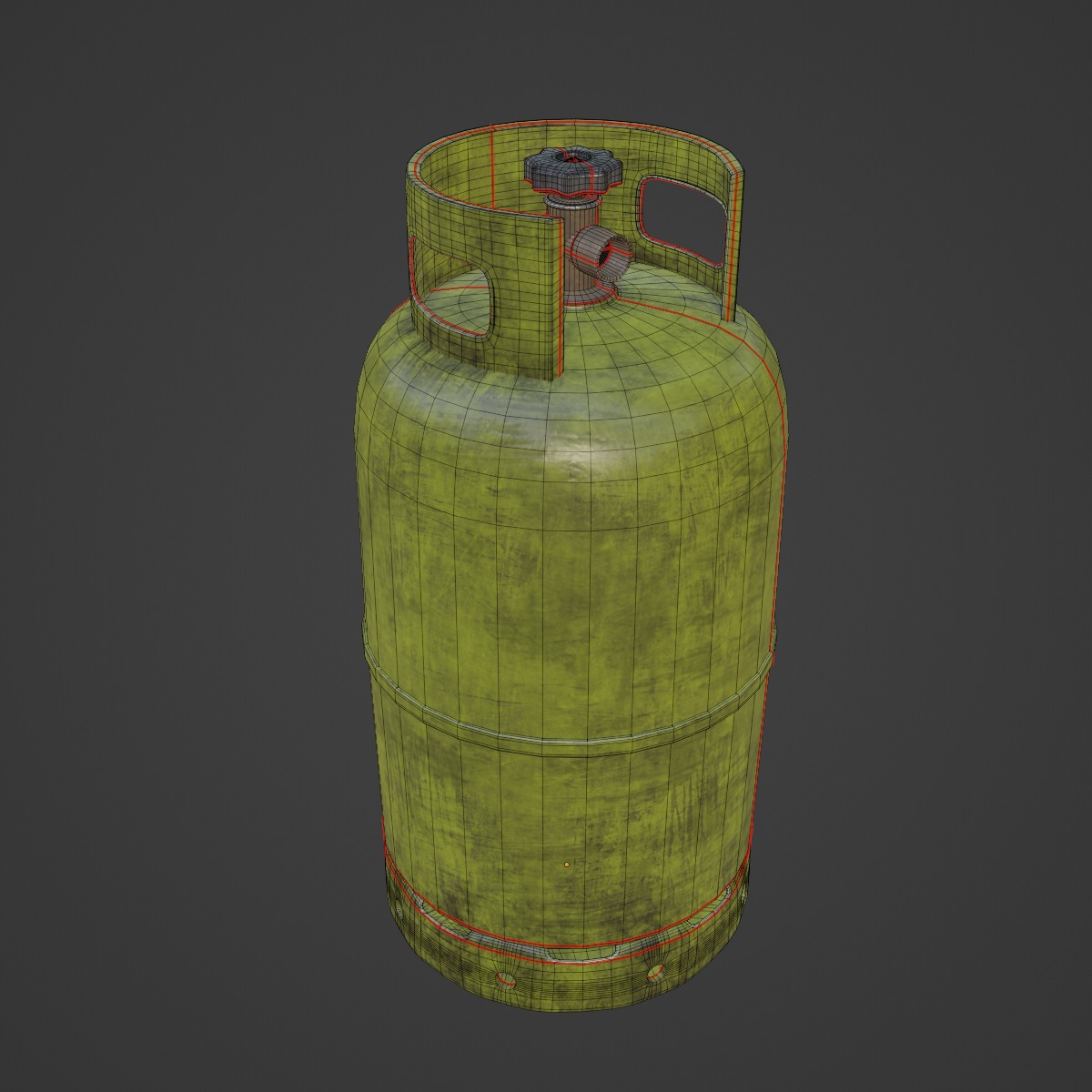 Dirty Gas Cylinder 03 3D model_7