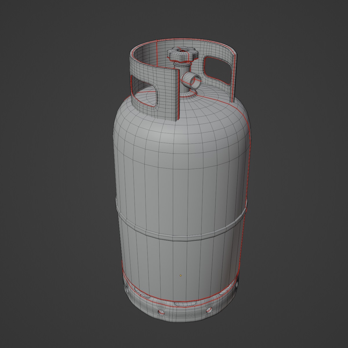 Dirty Gas Cylinder 03 3D model_9