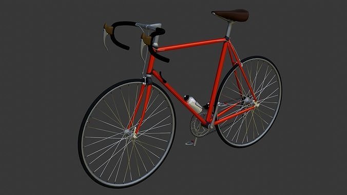 Road Bike Red 3D model