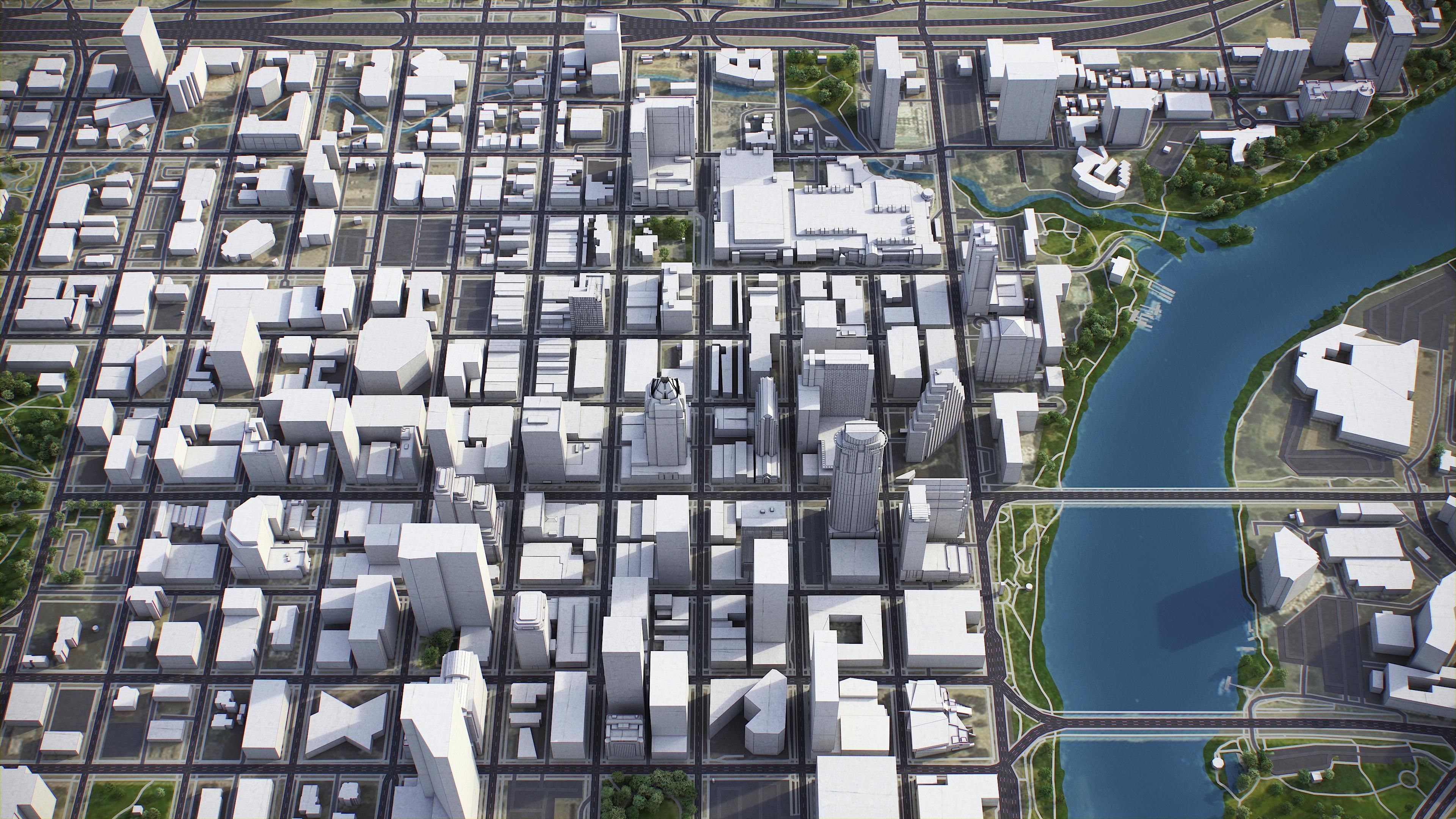 Austin - City 3D Model Low-poly 3D model_7
