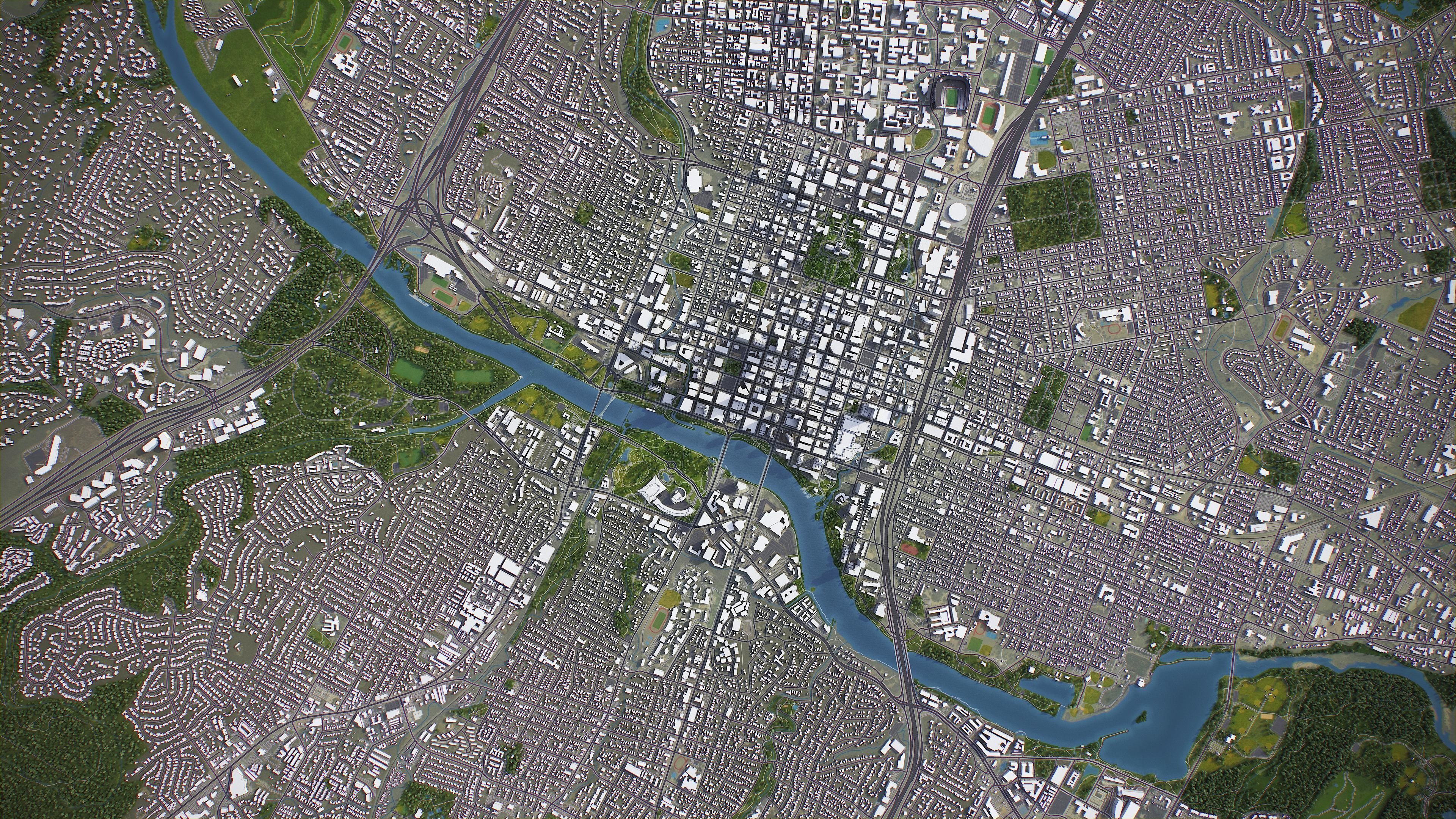 Austin - City 3D Model Low-poly 3D model_16