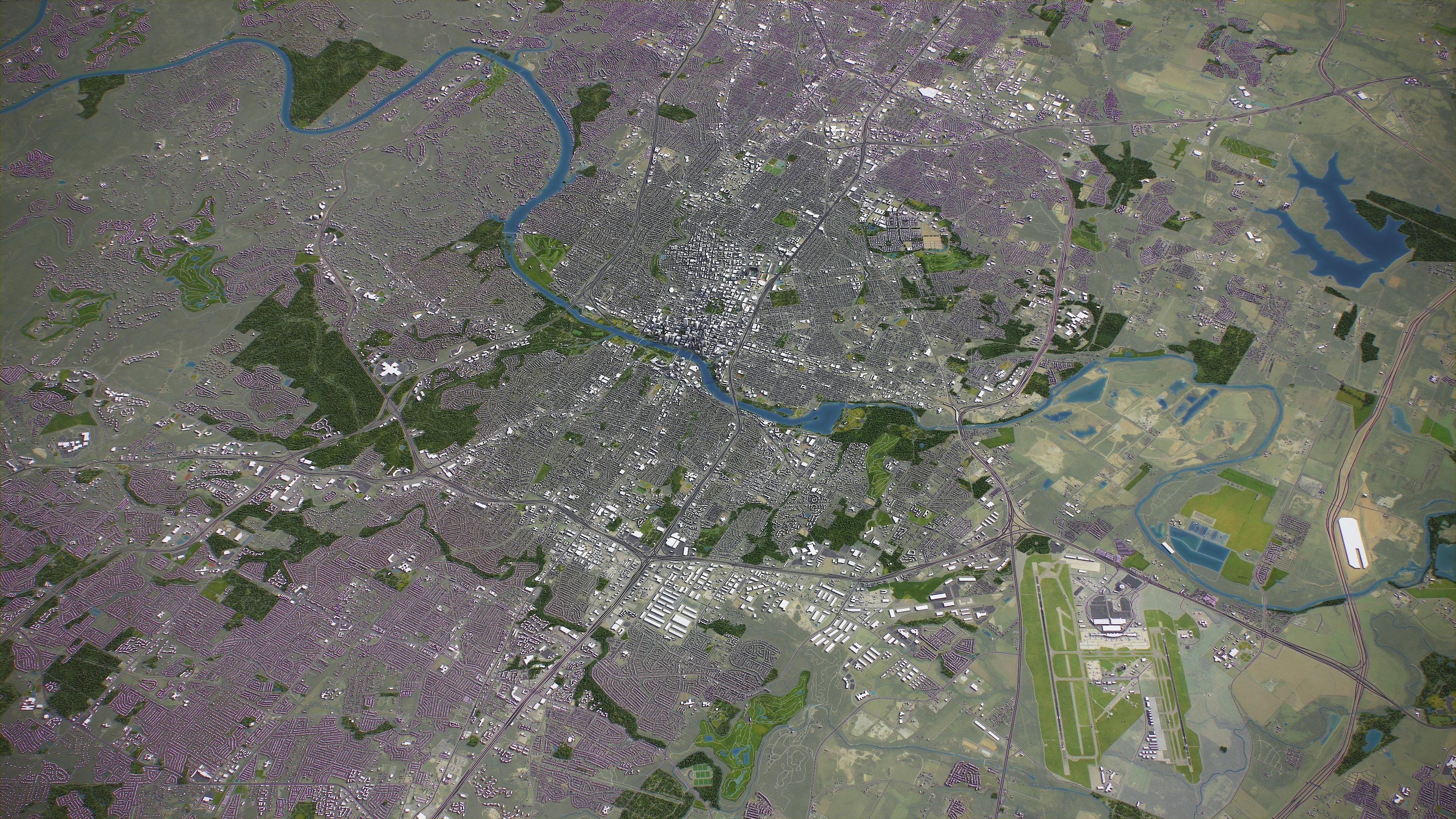 Austin - City 3D Model Low-poly 3D model_10