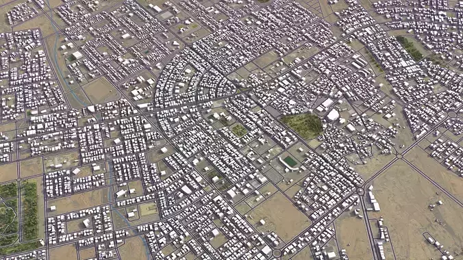 Ar Rass - City 3D Model