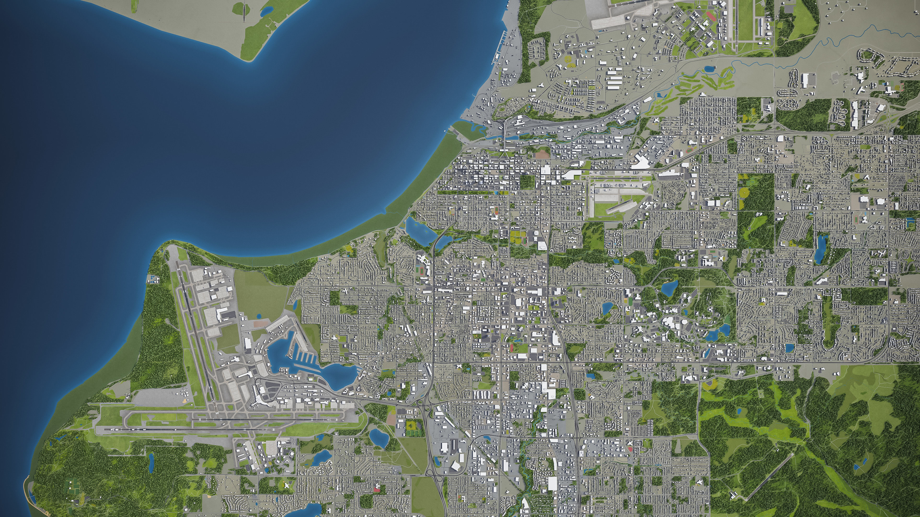 Anchorage - City 3D Model Low-poly 3D model_9