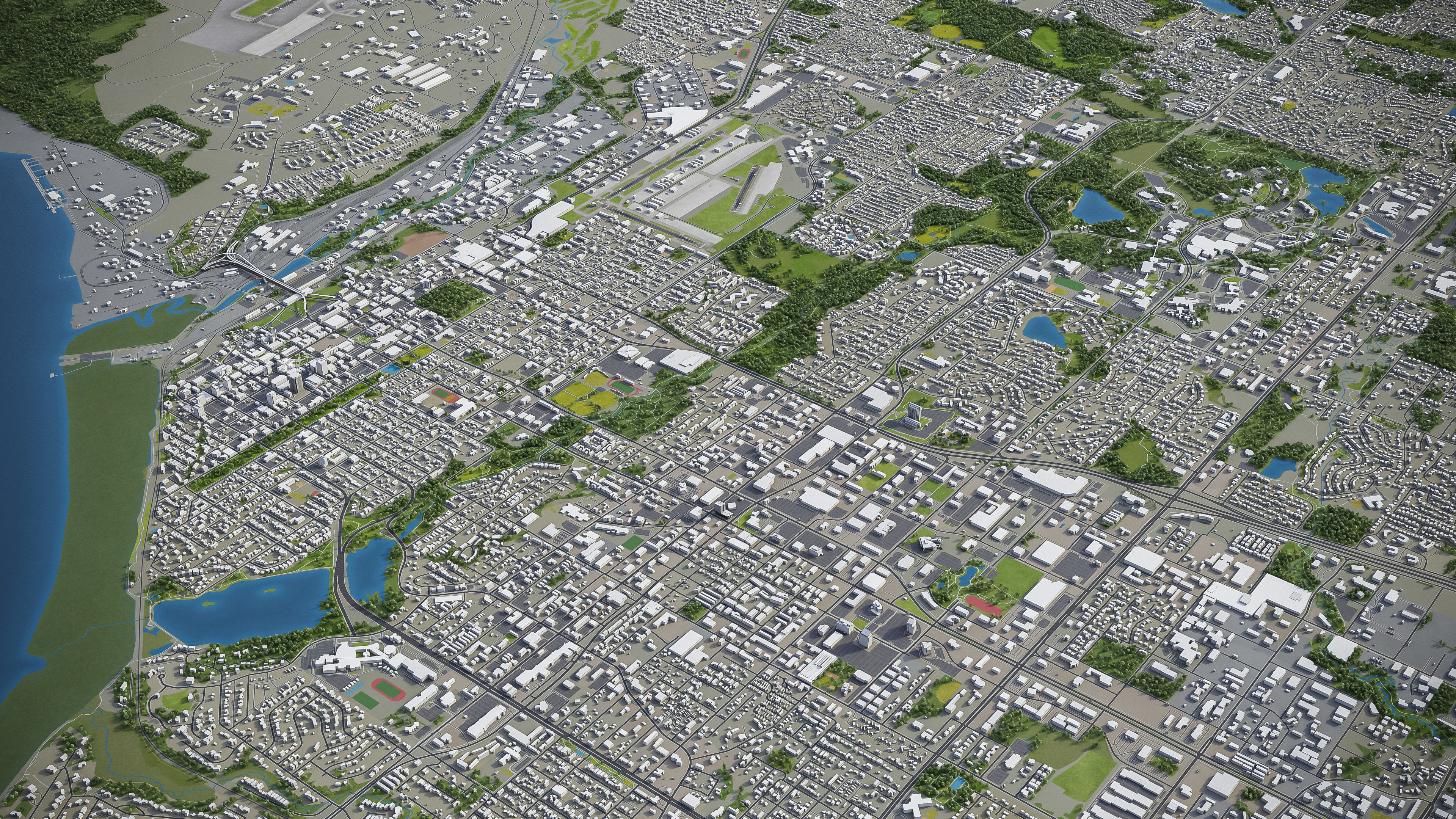 Anchorage - City 3D Model Low-poly 3D model_17