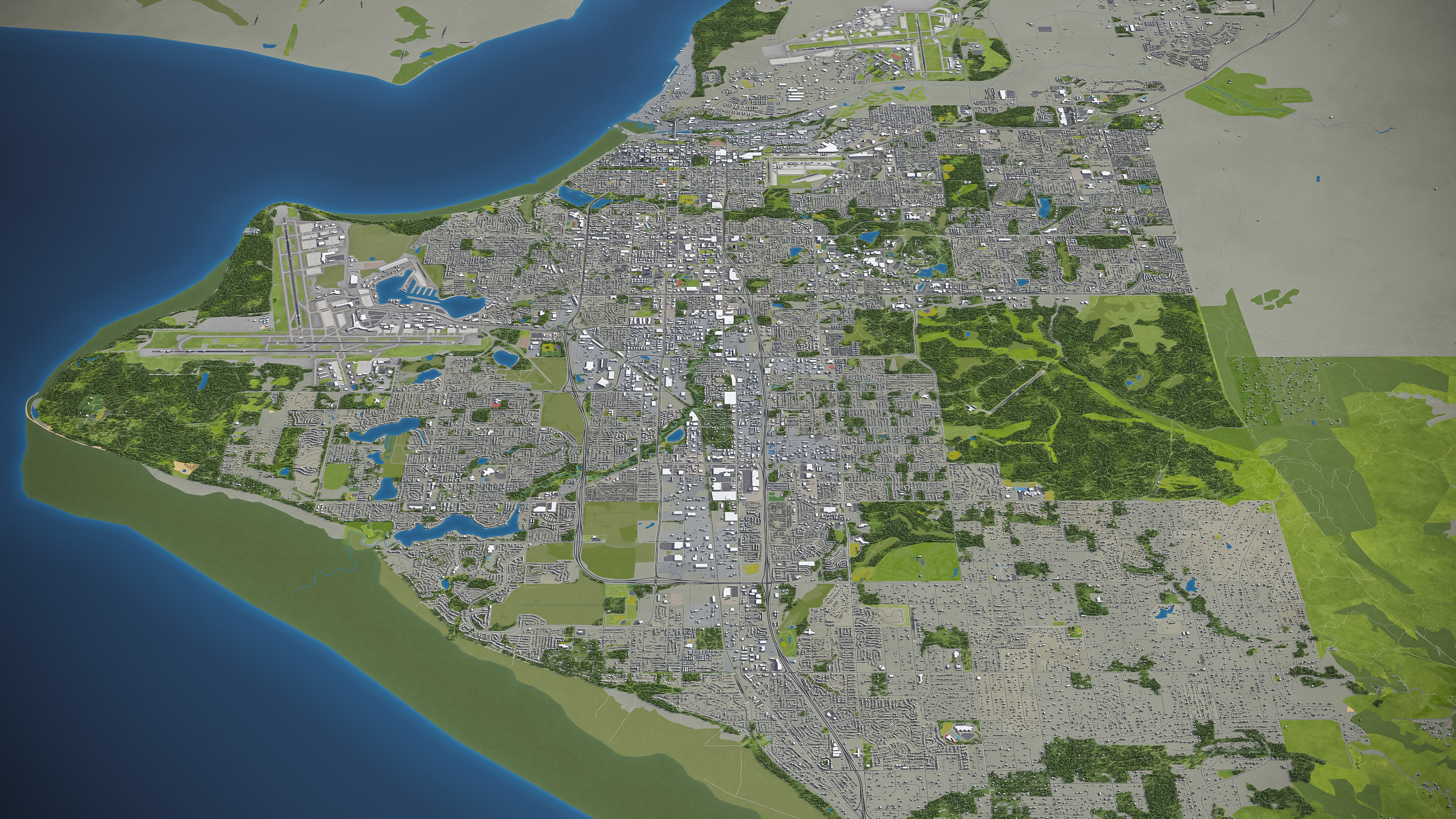 Anchorage - City 3D Model Low-poly 3D model_18
