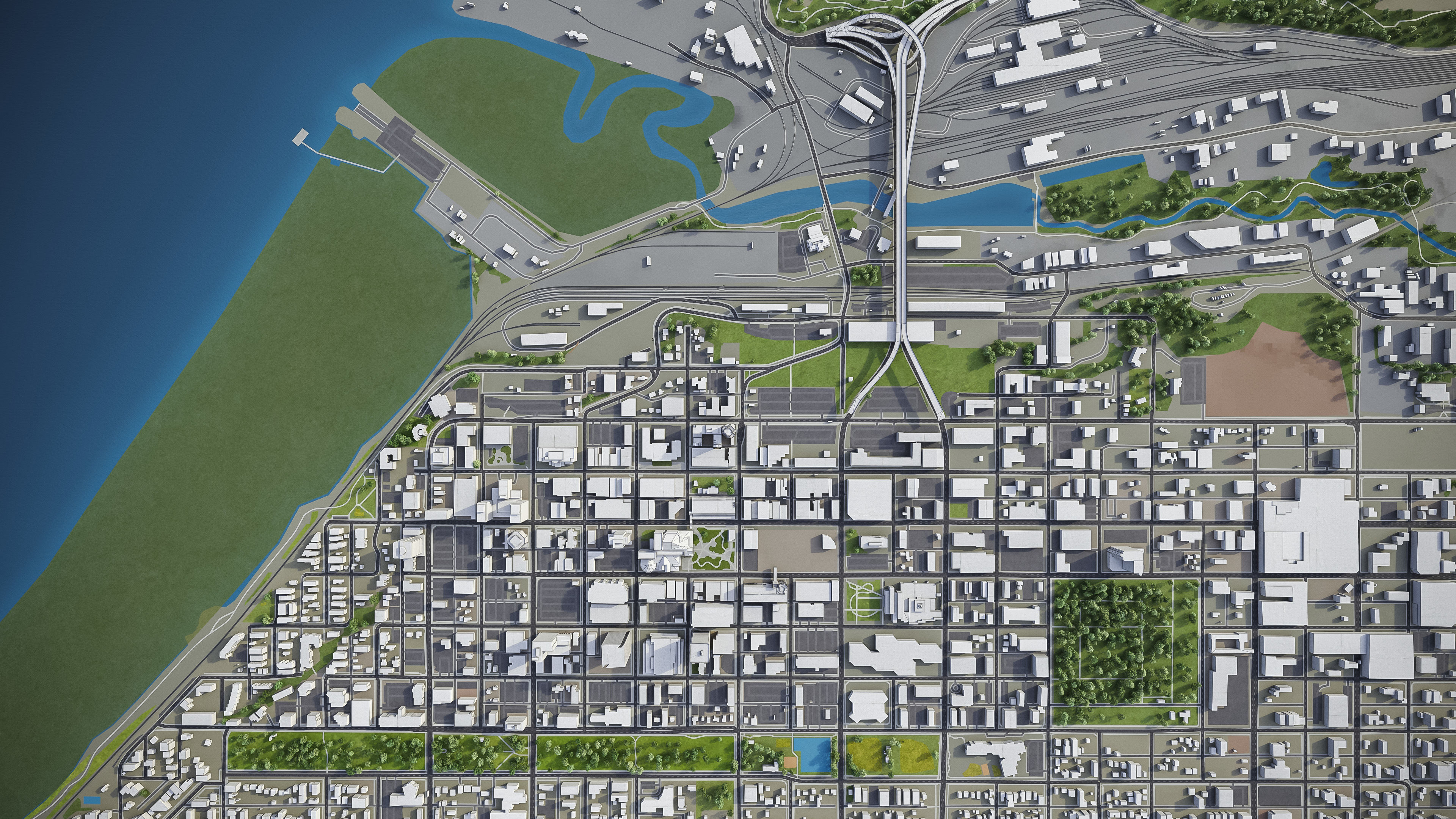 Anchorage - City 3D Model Low-poly 3D model_6