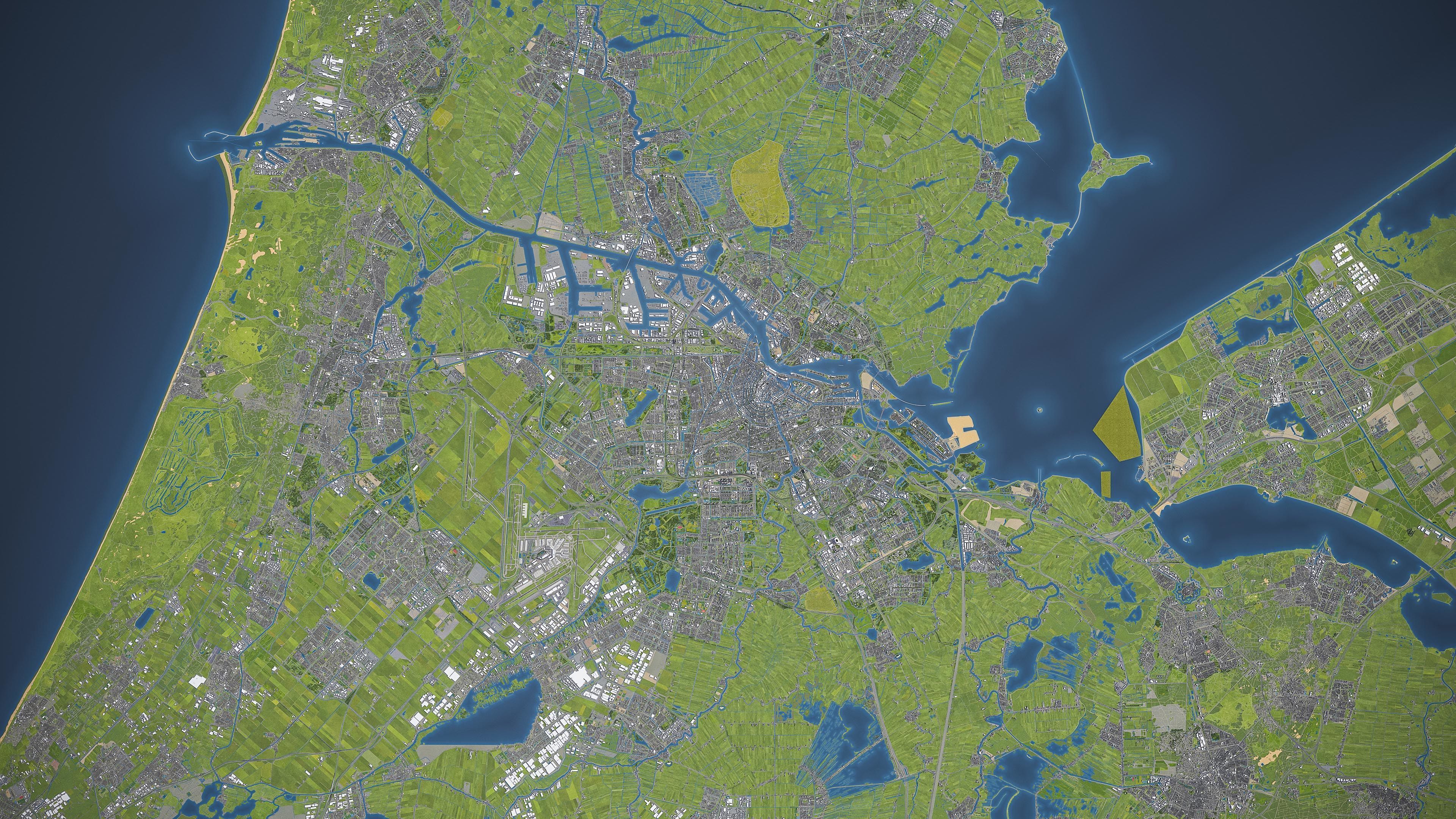 Amsterdam - City 3D Model Low-poly 3D model_18