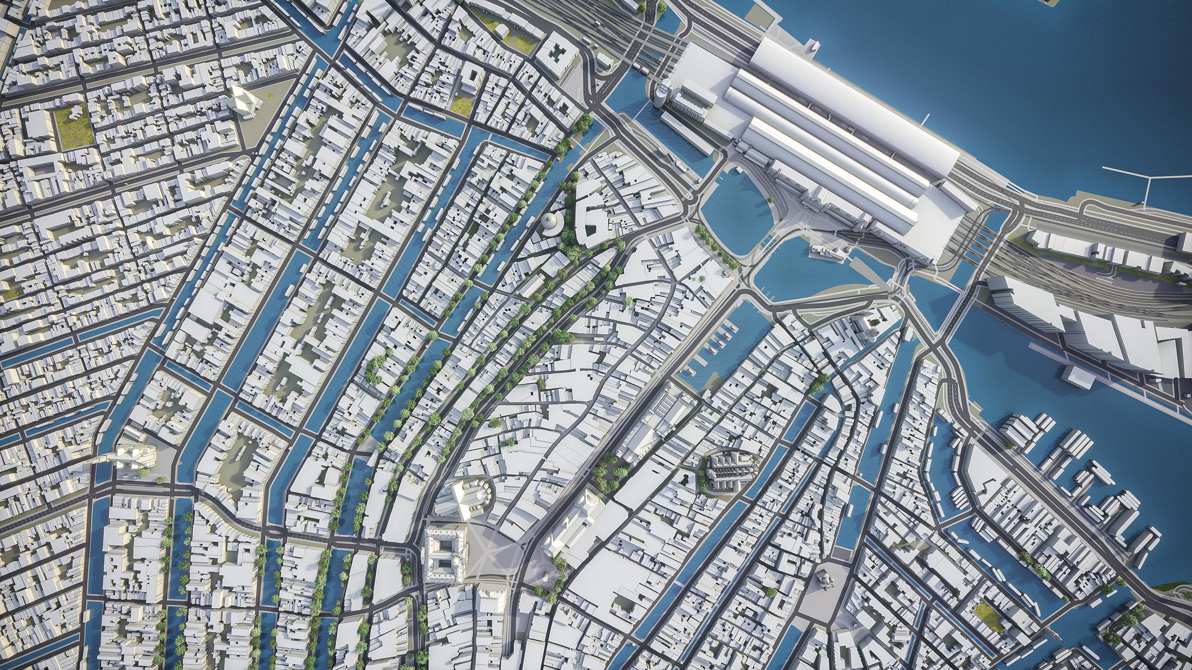 Amsterdam - City 3D Model Low-poly 3D model_14