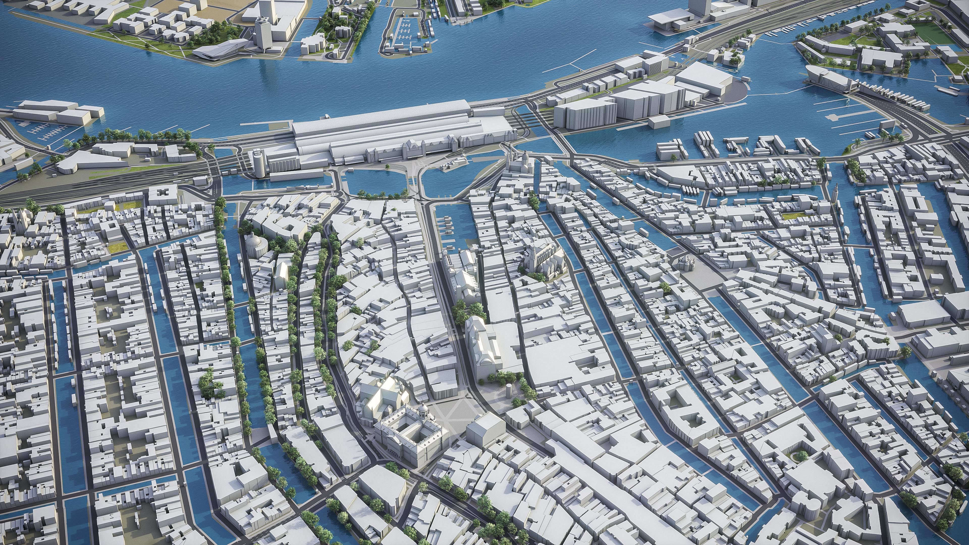 Amsterdam - City 3D Model Low-poly 3D model_2