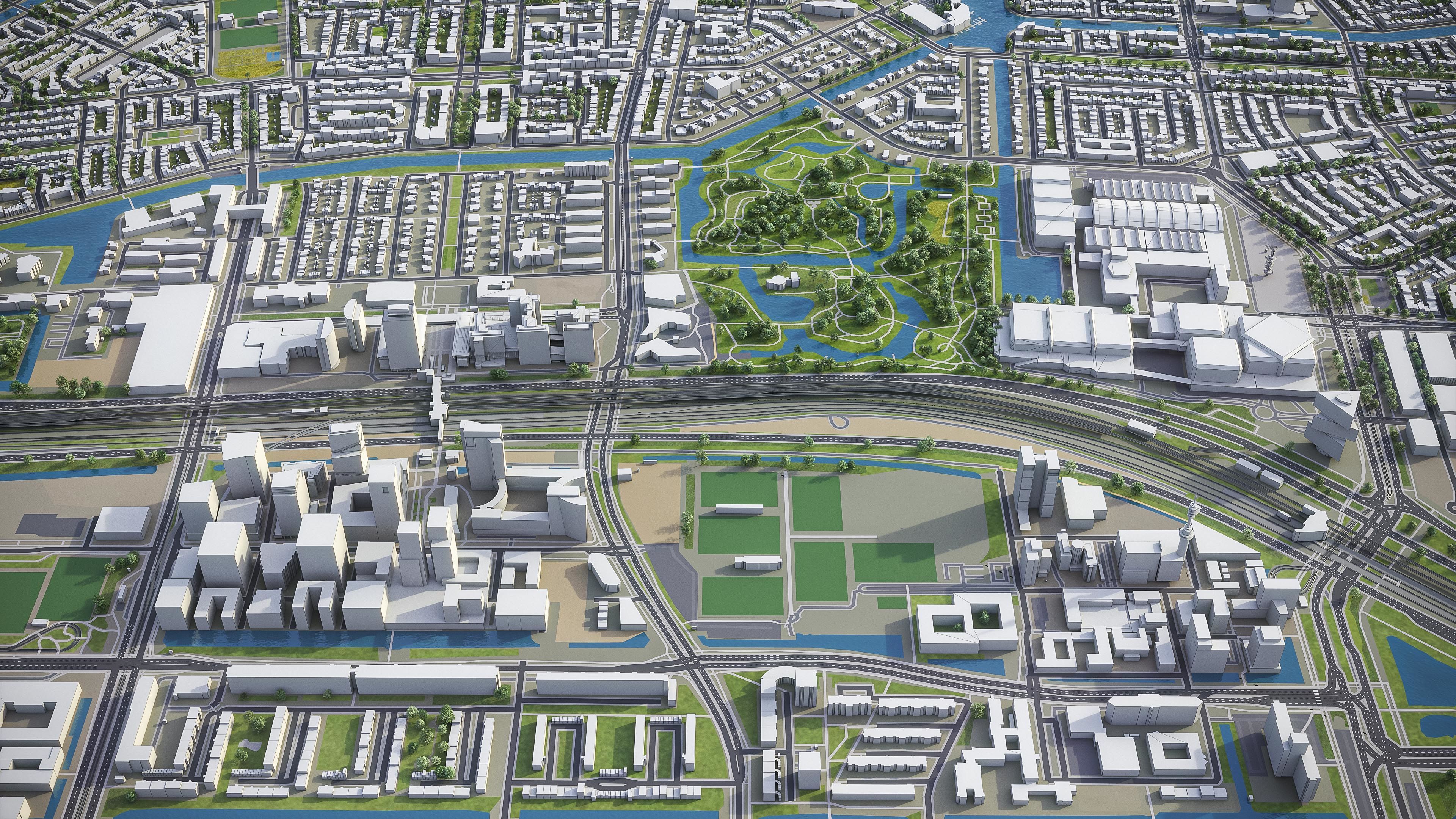 Amsterdam - City 3D Model Low-poly 3D model_20