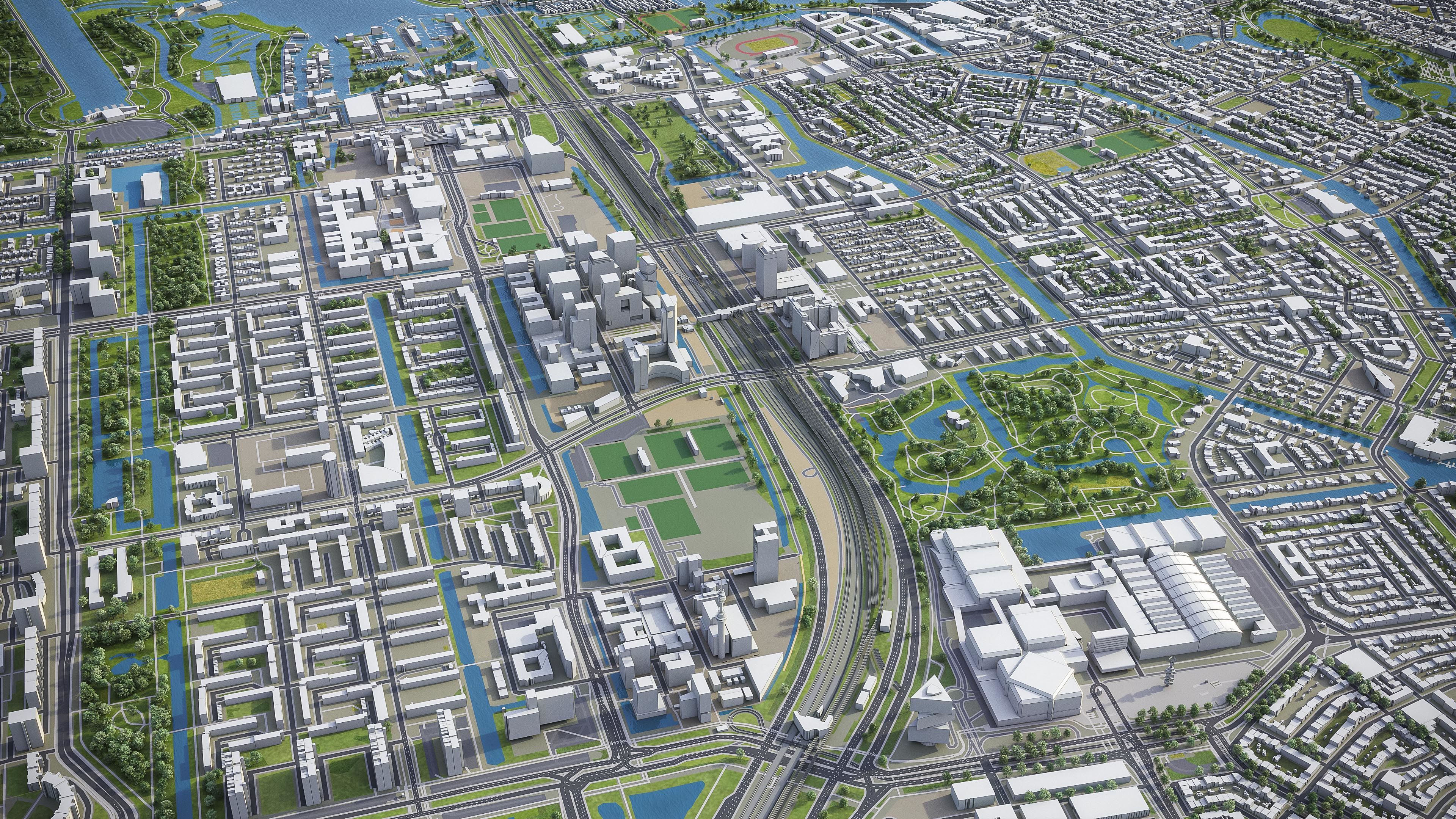 Amsterdam - City 3D Model Low-poly 3D model_19