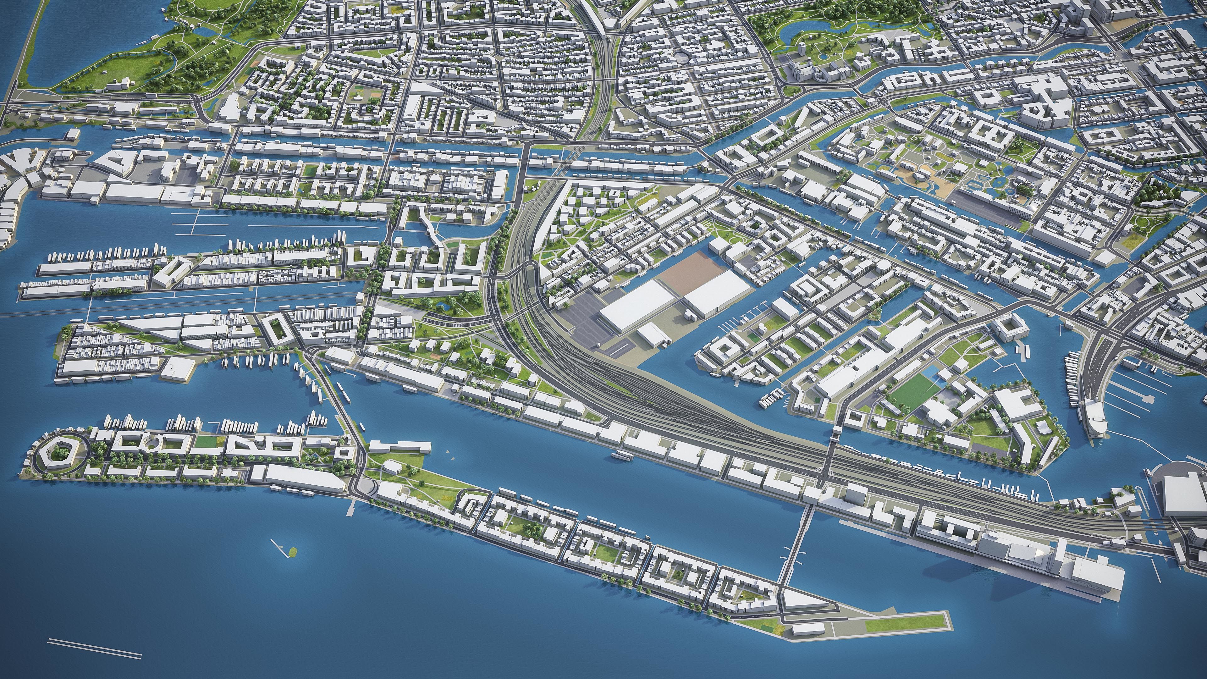 Amsterdam - City 3D Model Low-poly 3D model_22