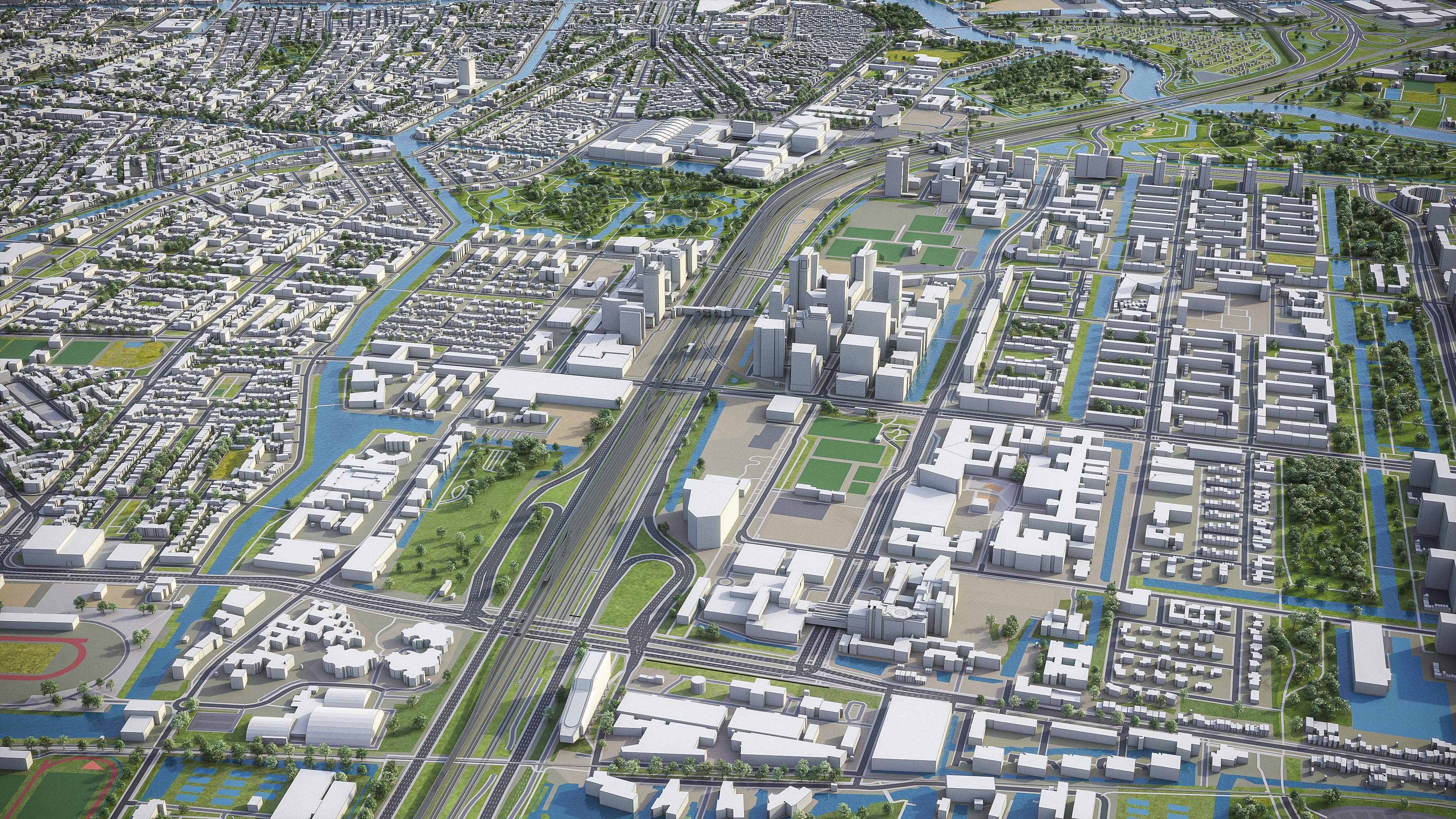 Amsterdam - City 3D Model Low-poly 3D model_8