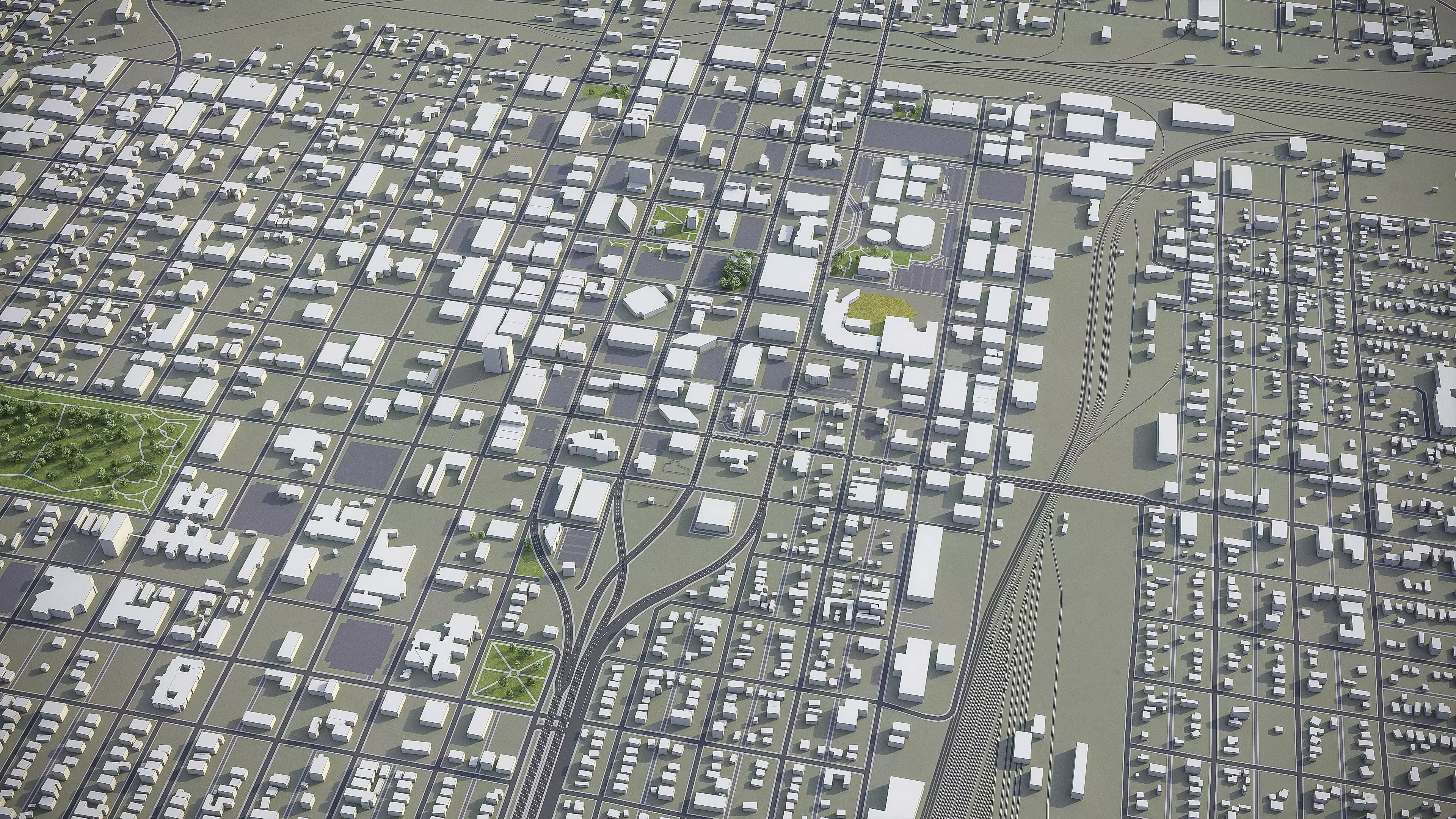 Amarillo - City 3D Model Low-poly 3D model_0