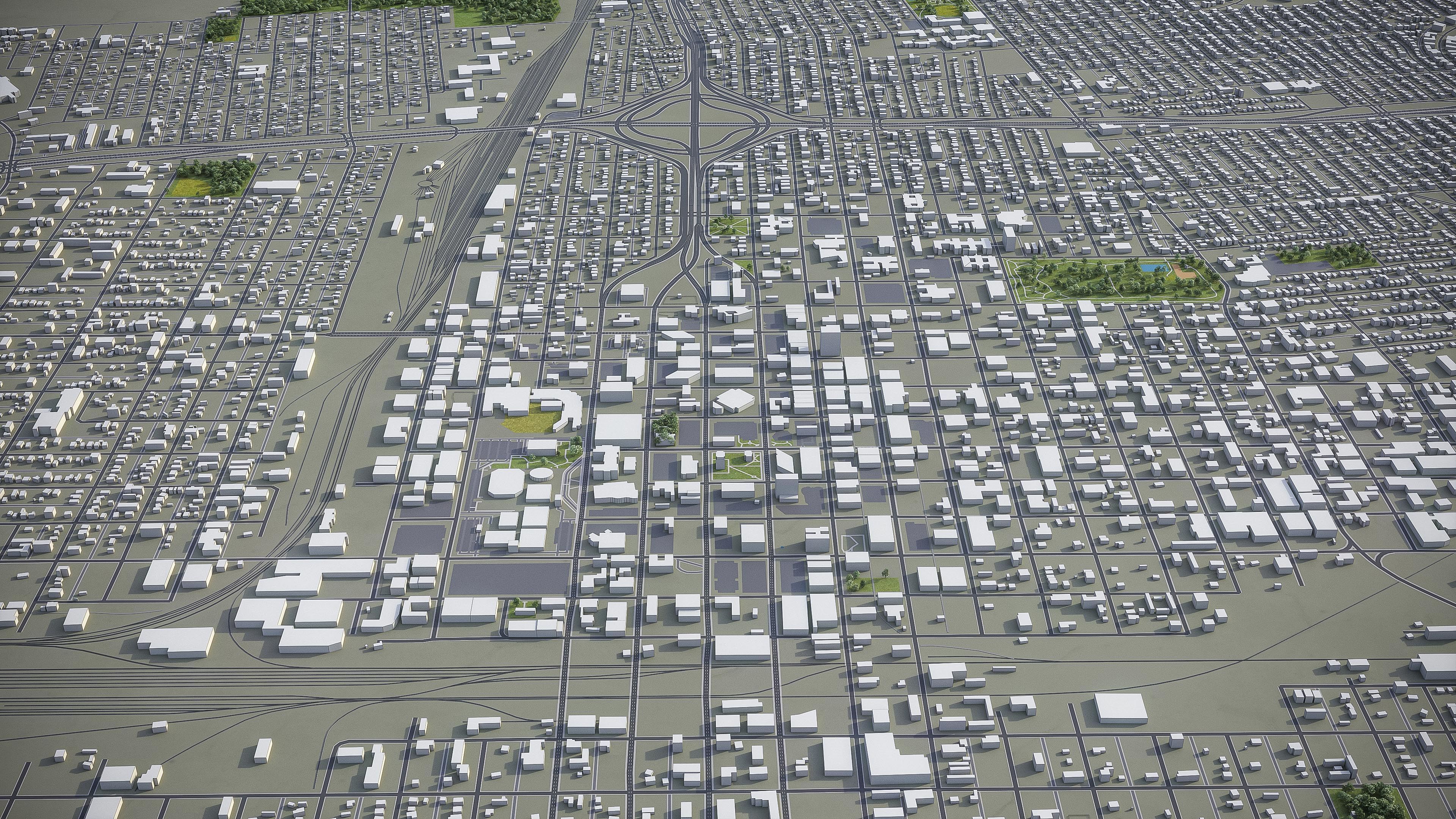 Amarillo - City 3D Model Low-poly 3D model_3