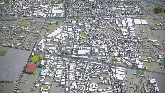 Amagasaki - City 3D Model