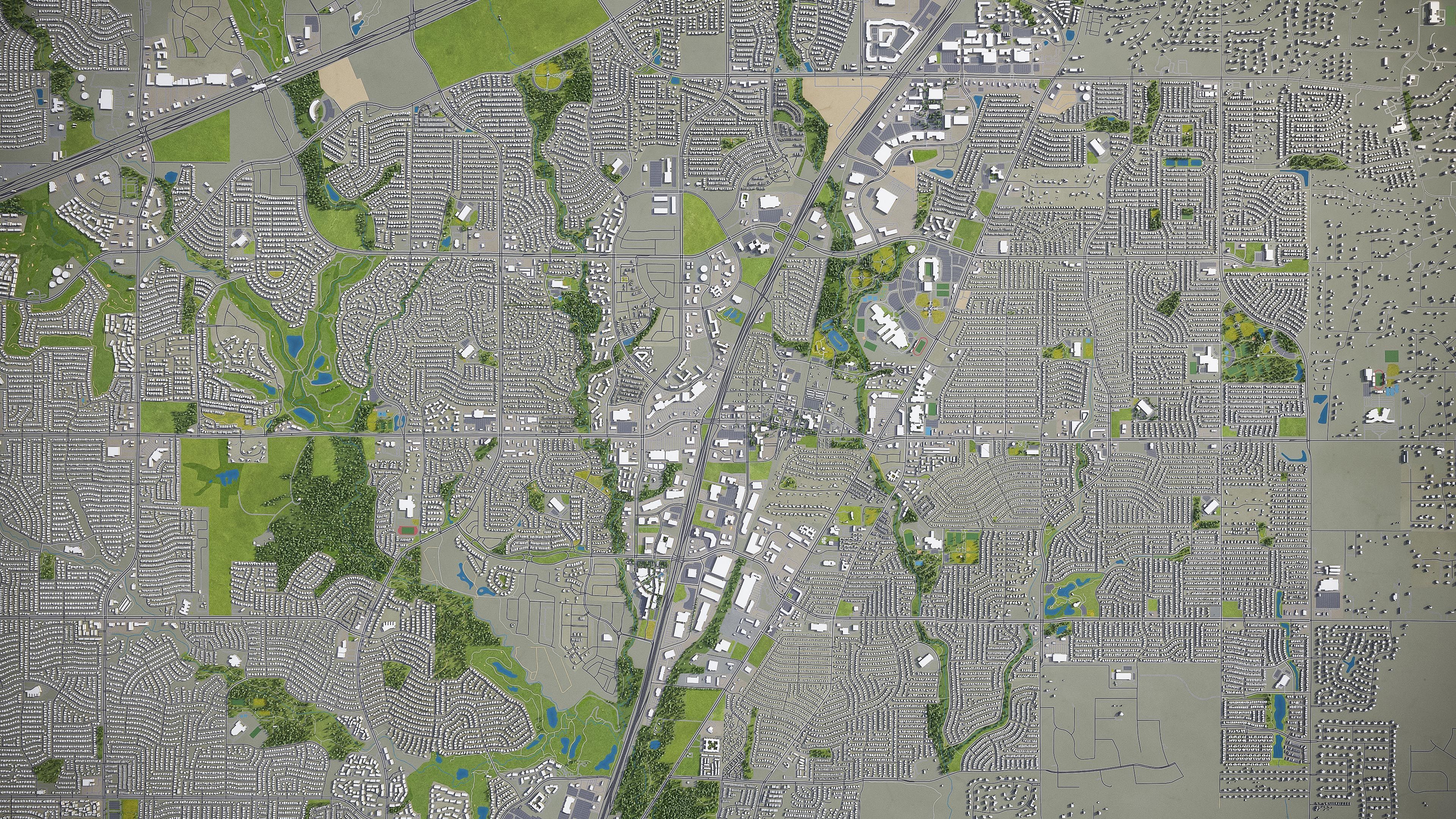 Allen - City 3D Model Low-poly 3D model_8