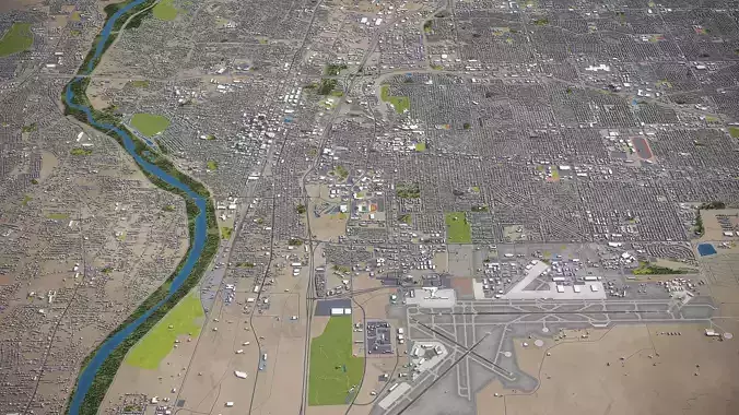 Albuquerque  - City 3D Model