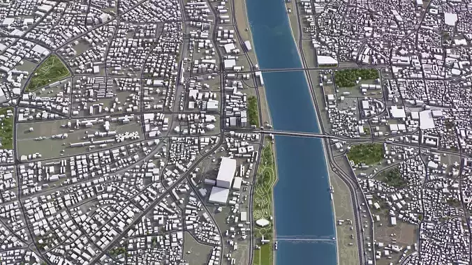 Ahmedabad - City 3D Model