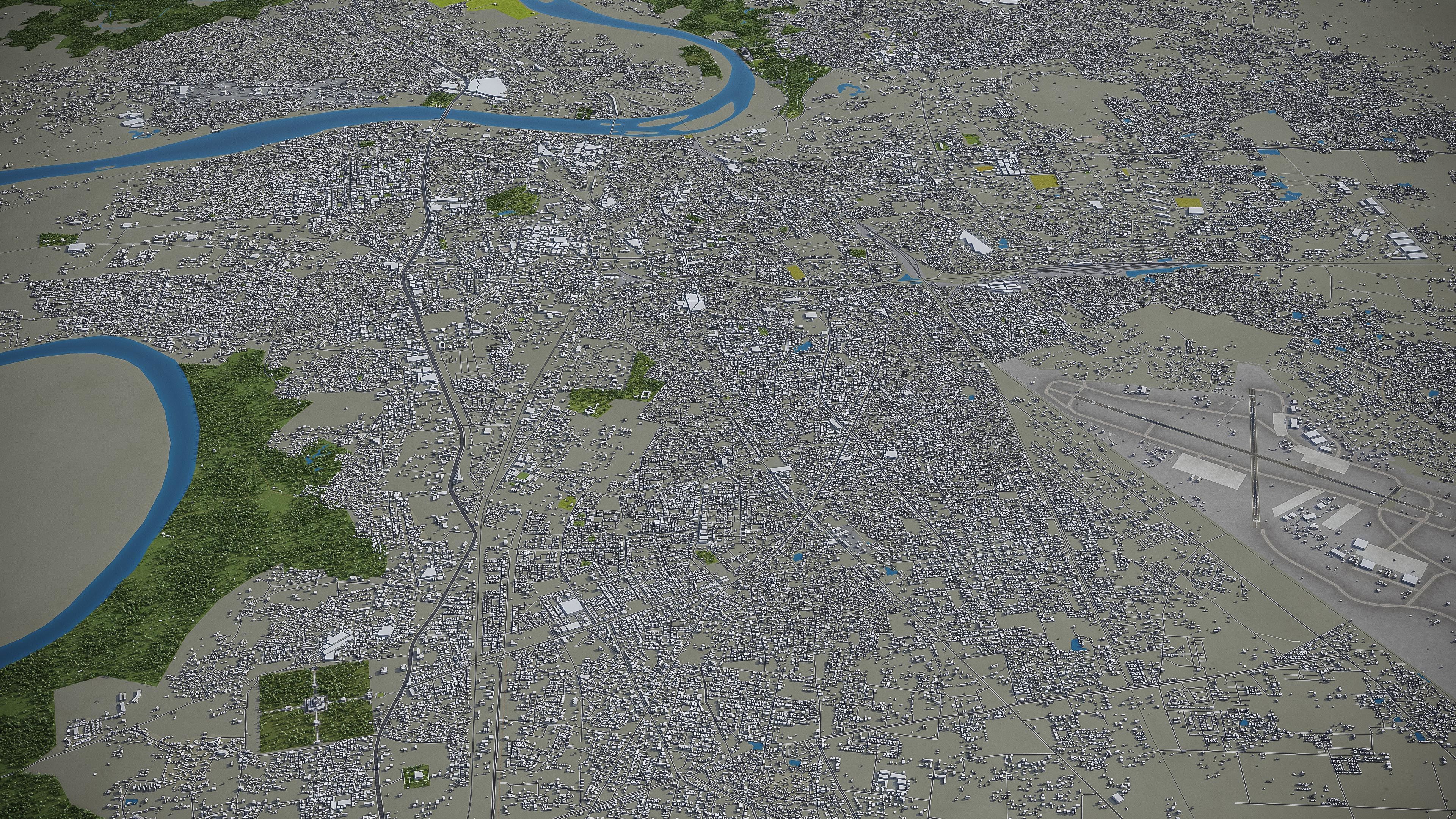 Agra - City 3D Model Low-poly 3D model_15