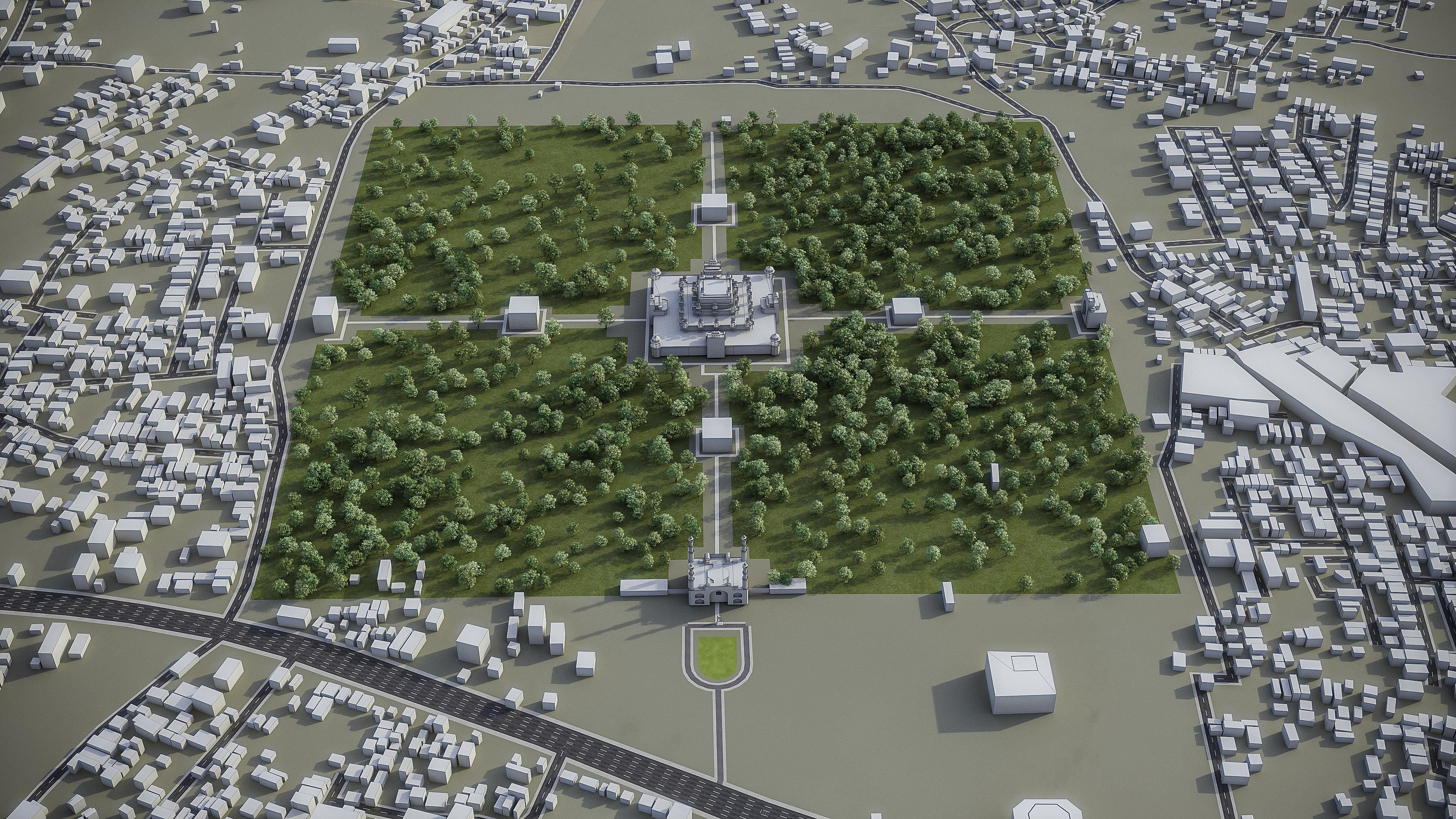 Agra - City 3D Model Low-poly 3D model_11