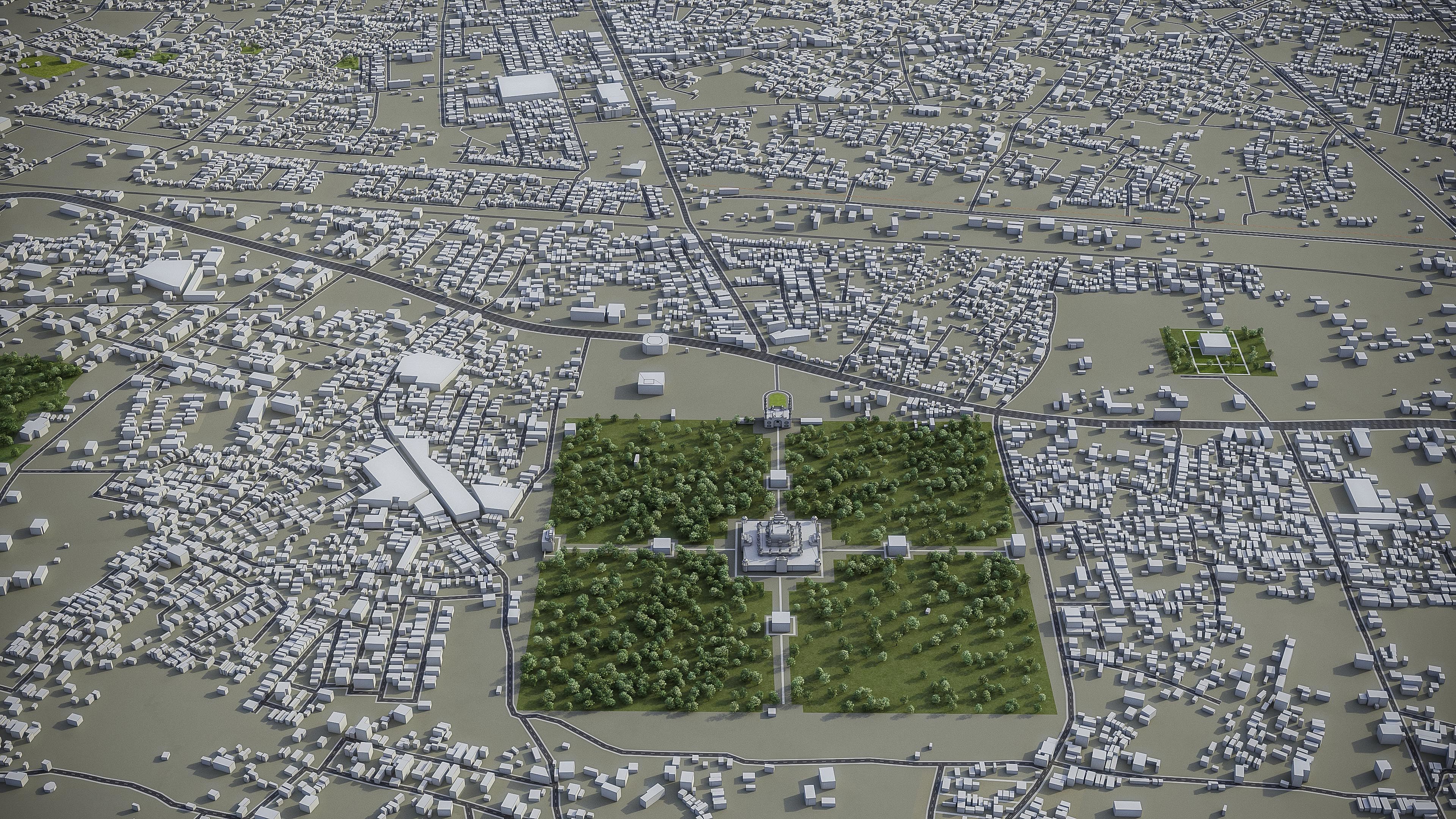 Agra - City 3D Model Low-poly 3D model_13