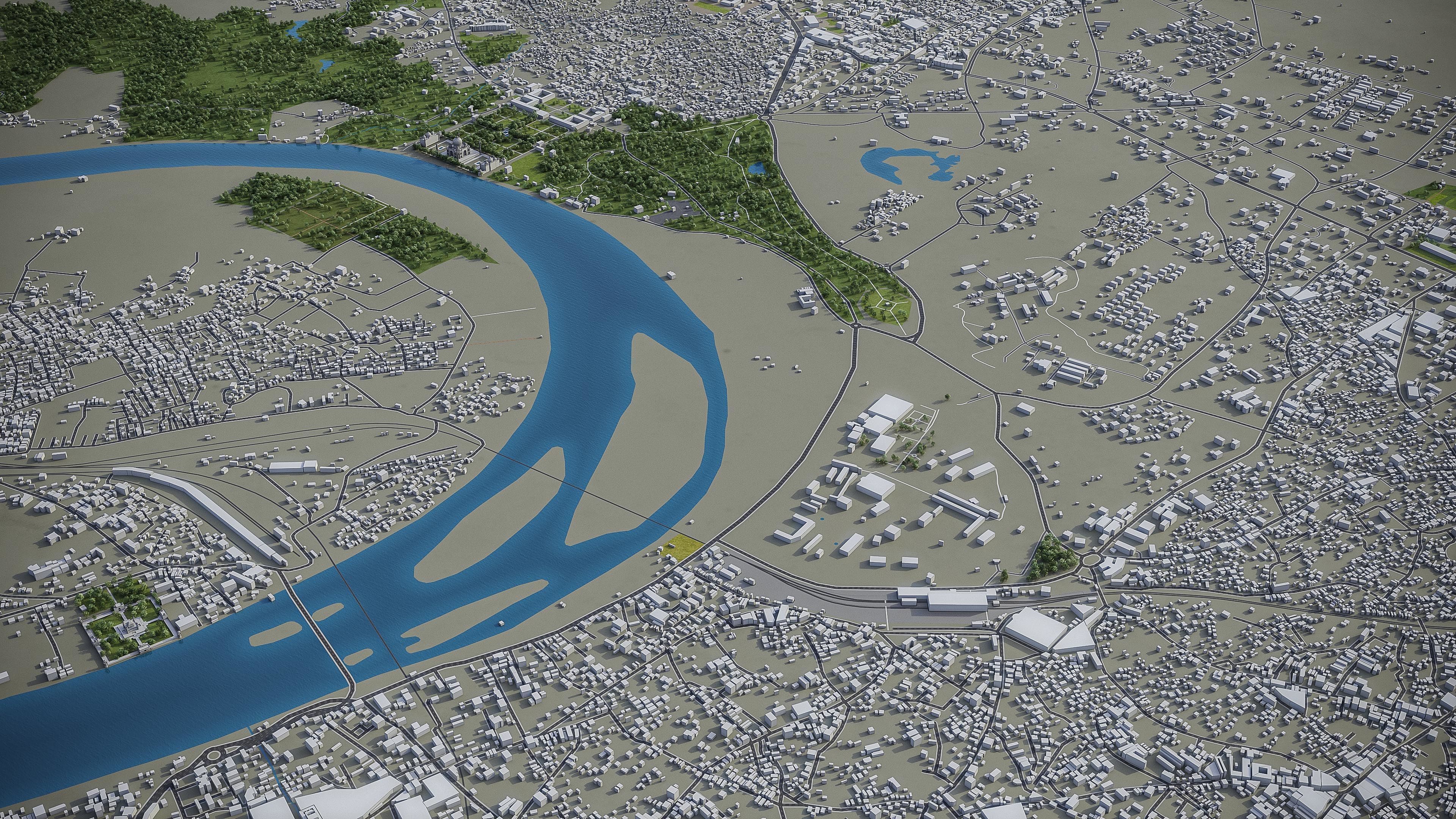 Agra - City 3D Model Low-poly 3D model_6