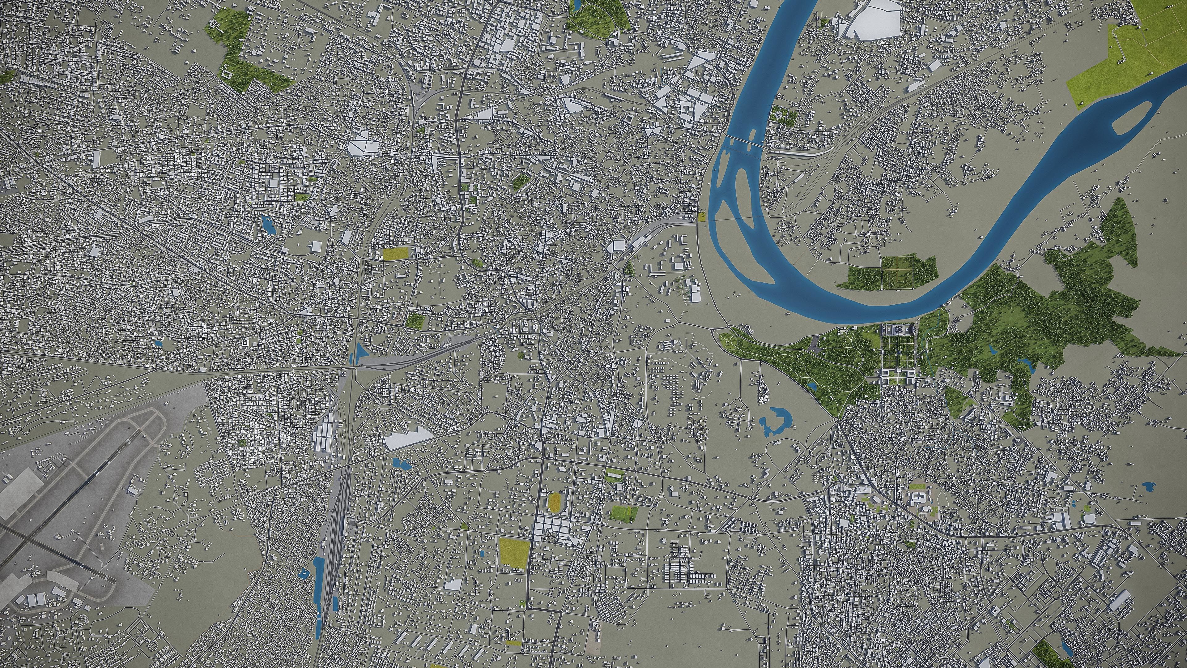 Agra - City 3D Model Low-poly 3D model_10