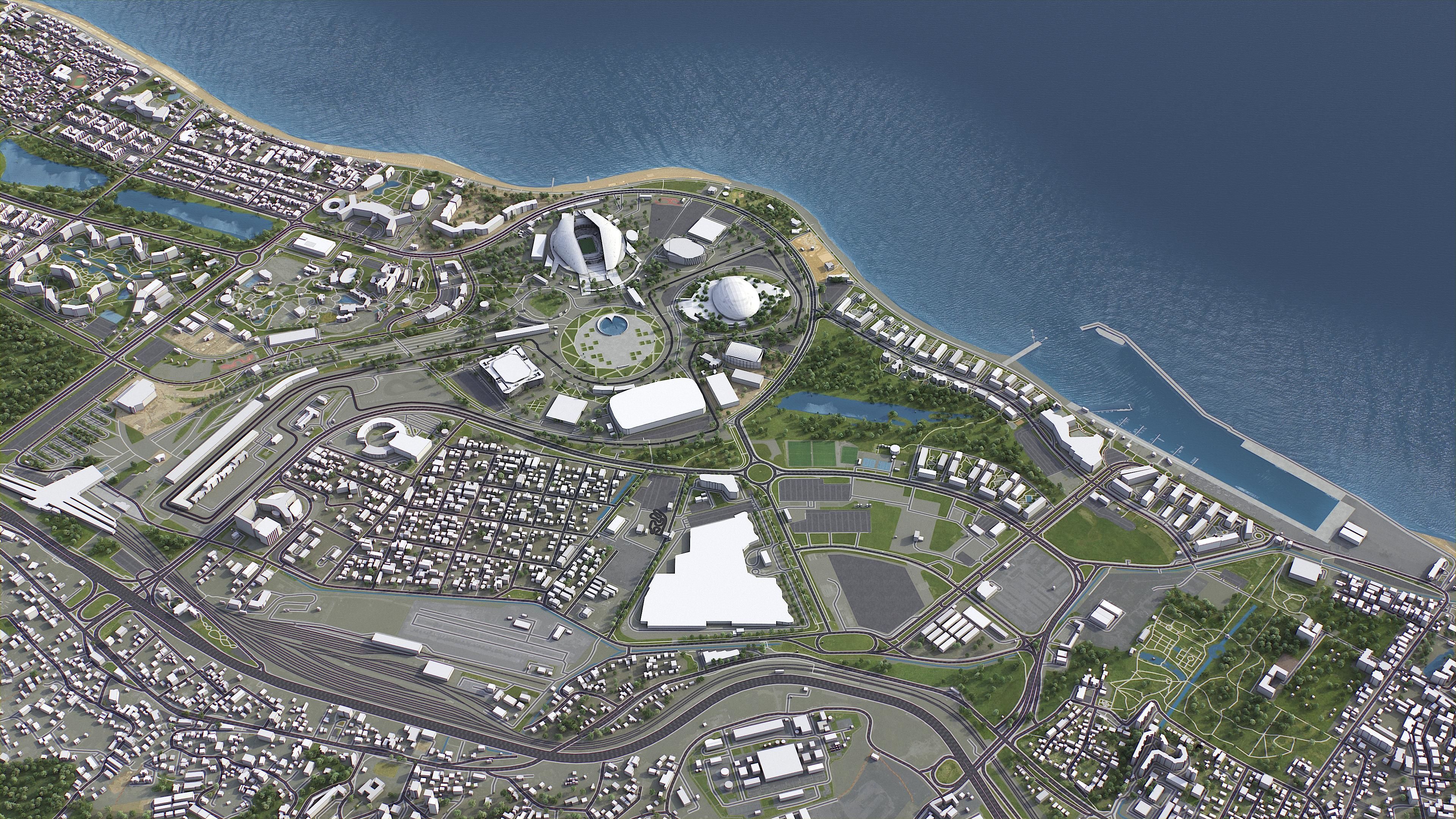 Adler - City 3D Model Low-poly 3D model_2