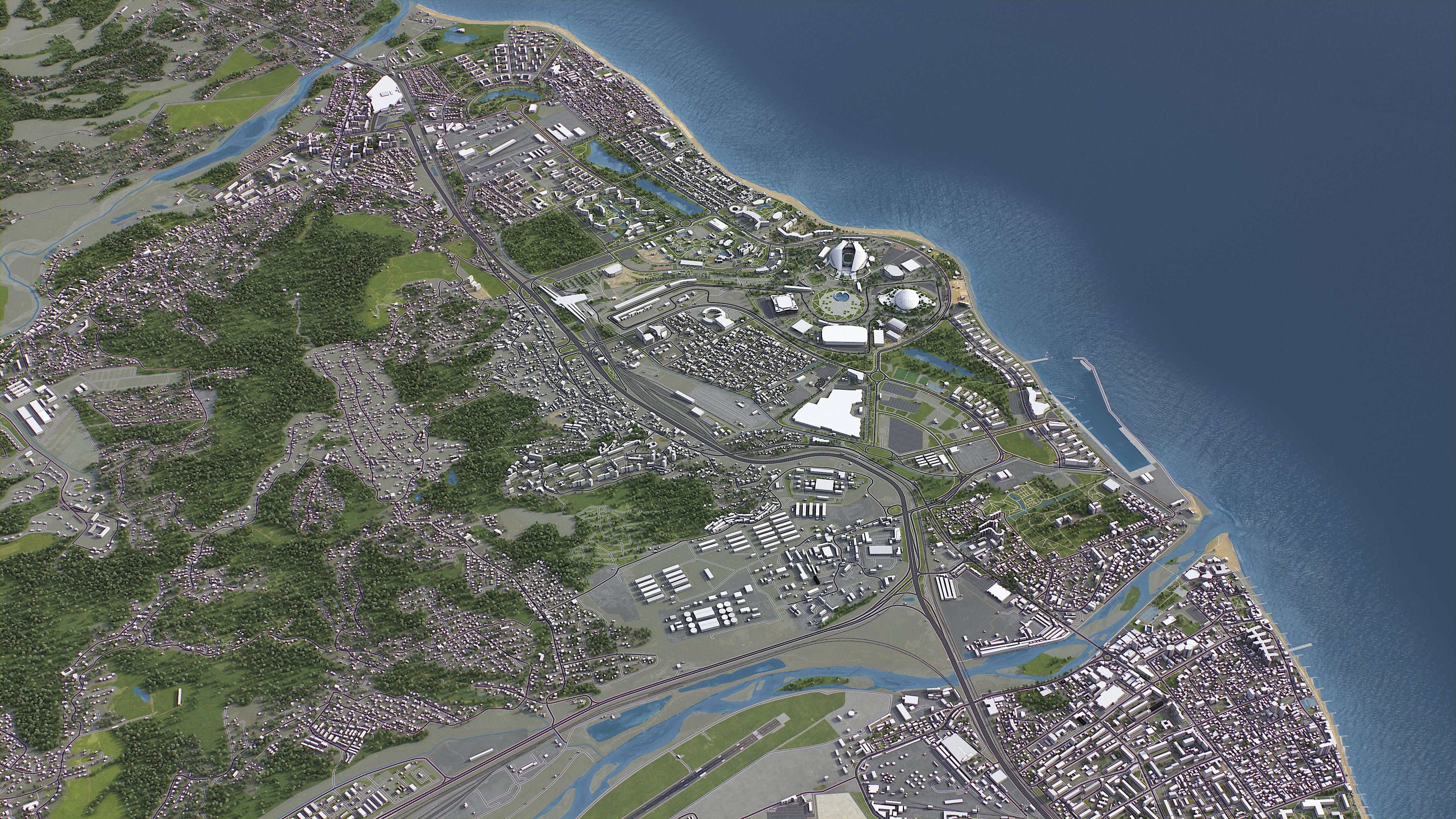 Adler - City 3D Model Low-poly 3D model_9